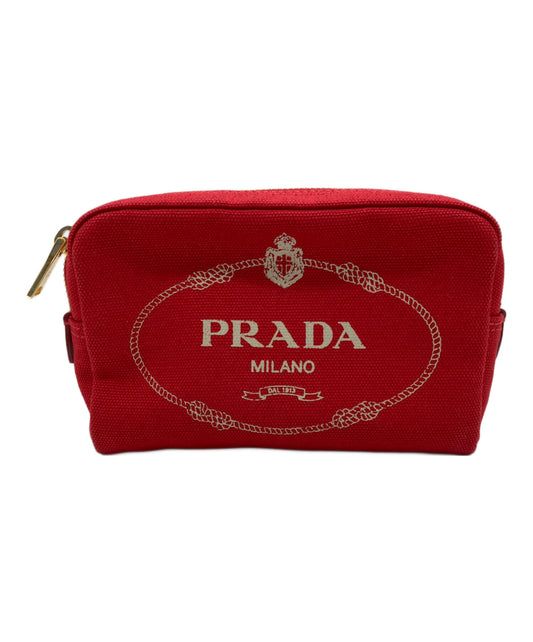 [Pre-owned] PRADA CANAPA LOGO mini pouch 1NA021