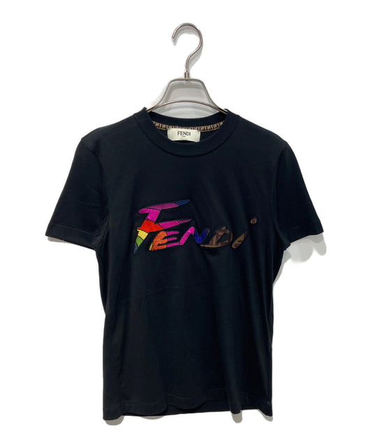[Pre-owned] FENDI Logo-Embroidered T-Shirt FS7254 AJXG FS7254 AJXG