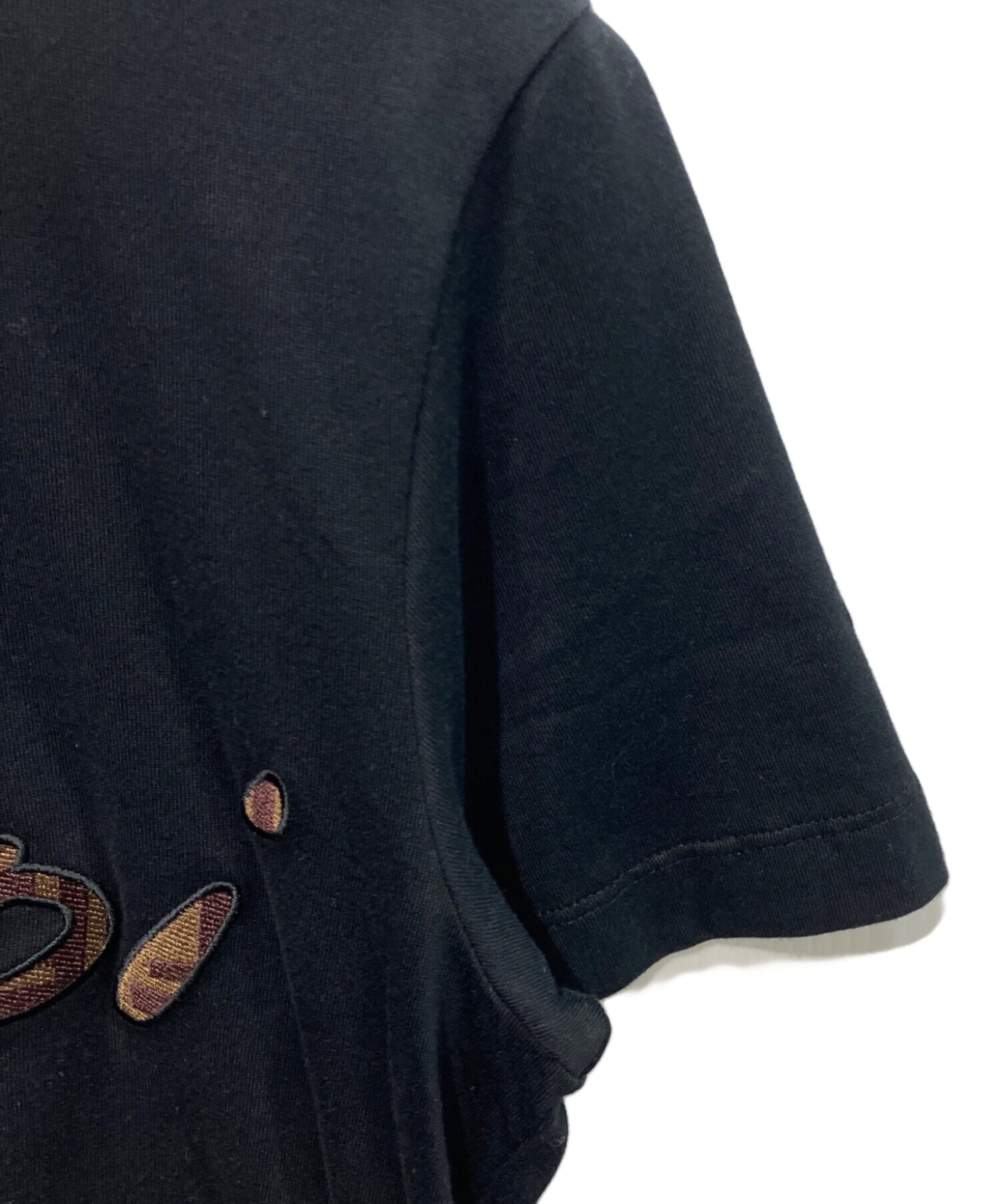 [Pre-owned] FENDI Logo-Embroidered T-Shirt FS7254 AJXG FS7254 AJXG