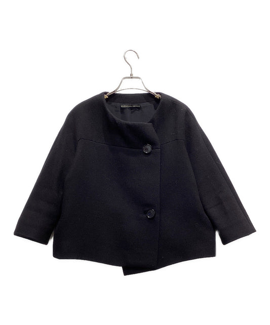 [Pre-owned] BALENCIAGA No Collar Wool Jacket