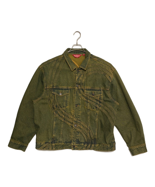[Pre-owned] SUPREME S Logo Denim Trucker Jacket