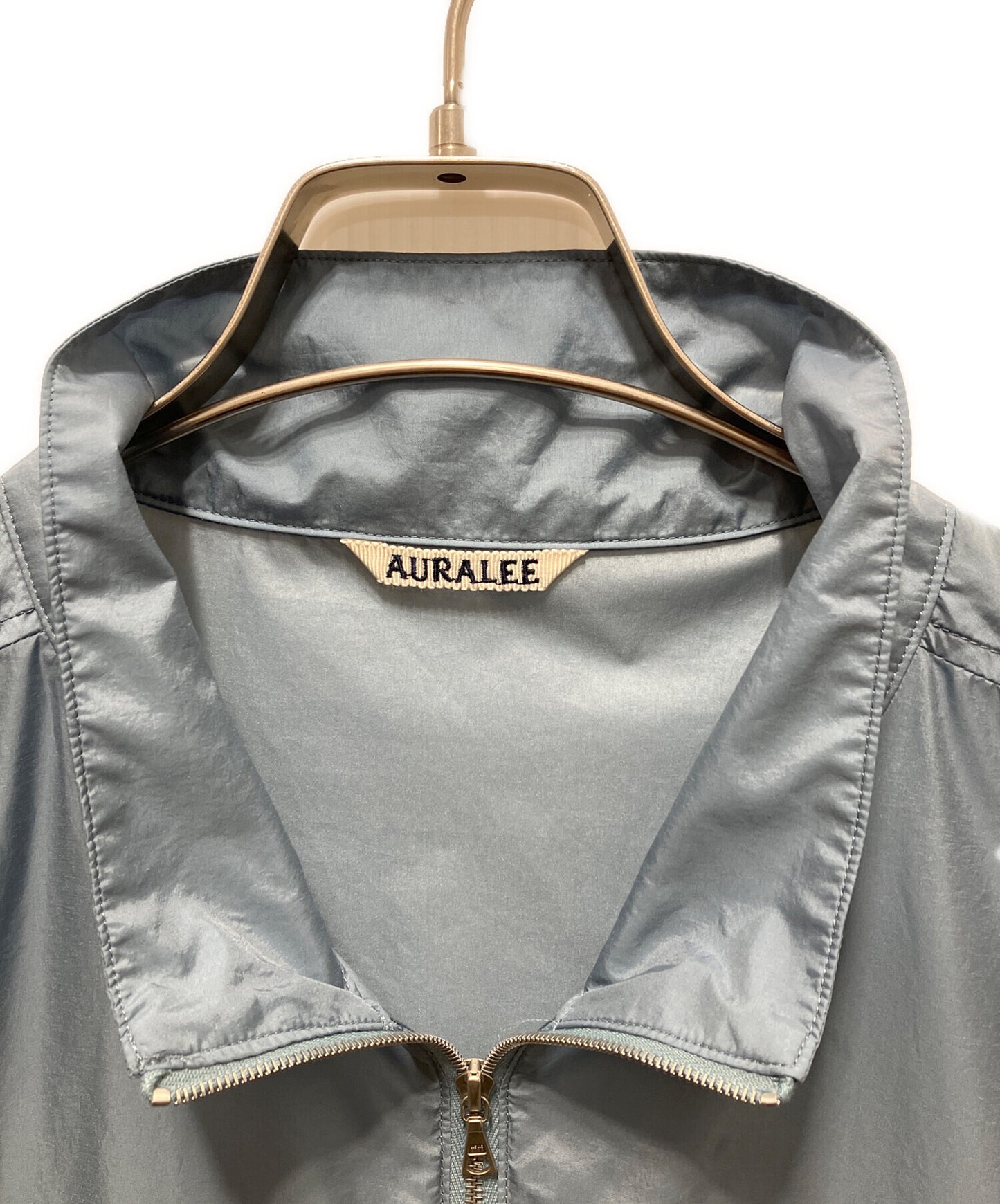 [Pre-owned] AURALEE LIGHT NYLON HALF ZIP P/O/Light Nylon Half-Zip A24SB01DN