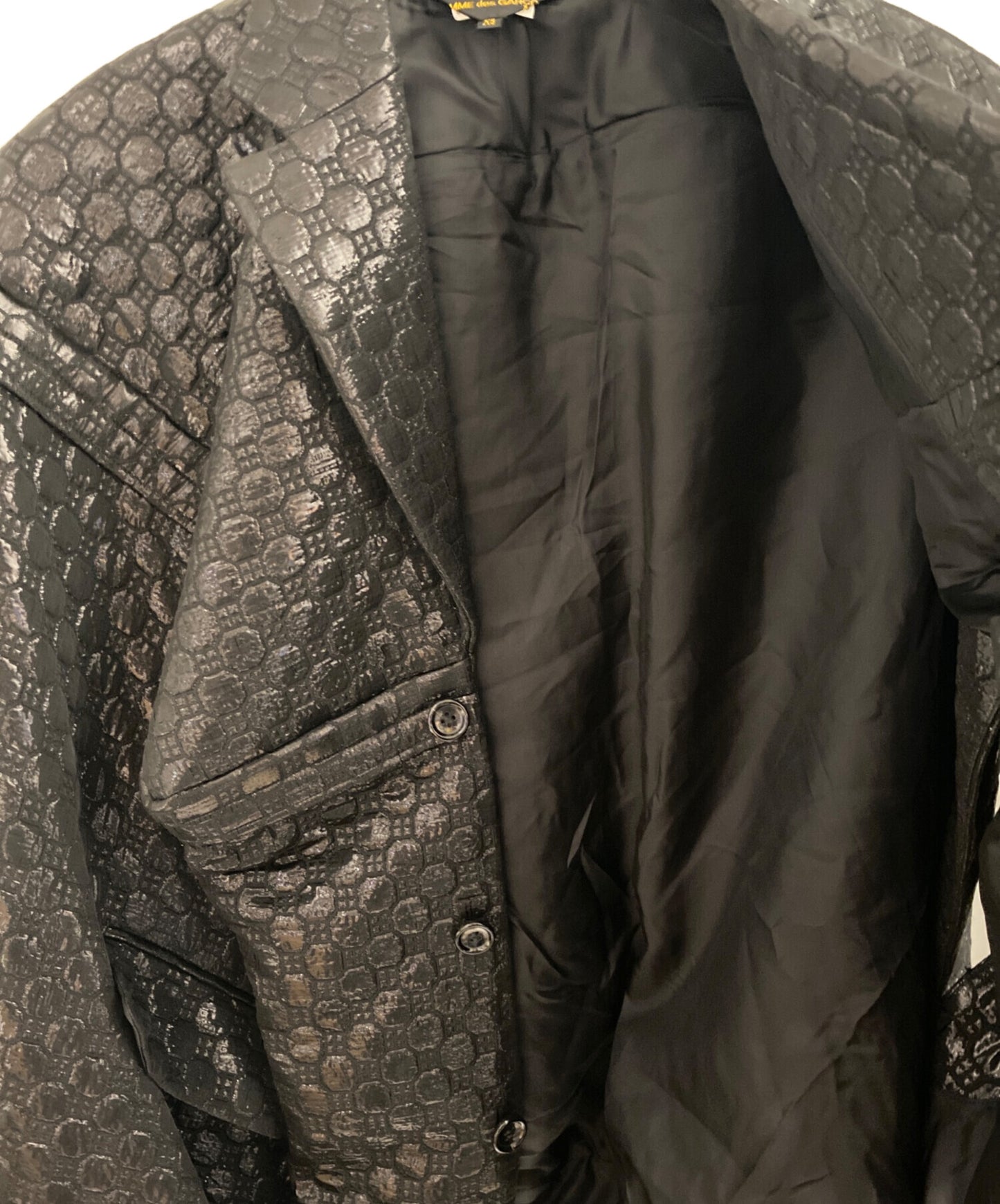 [Pre-owned] COMME des GARCONS Lame Floating Weave Vest/Design Jacket GO-J027/AD2024