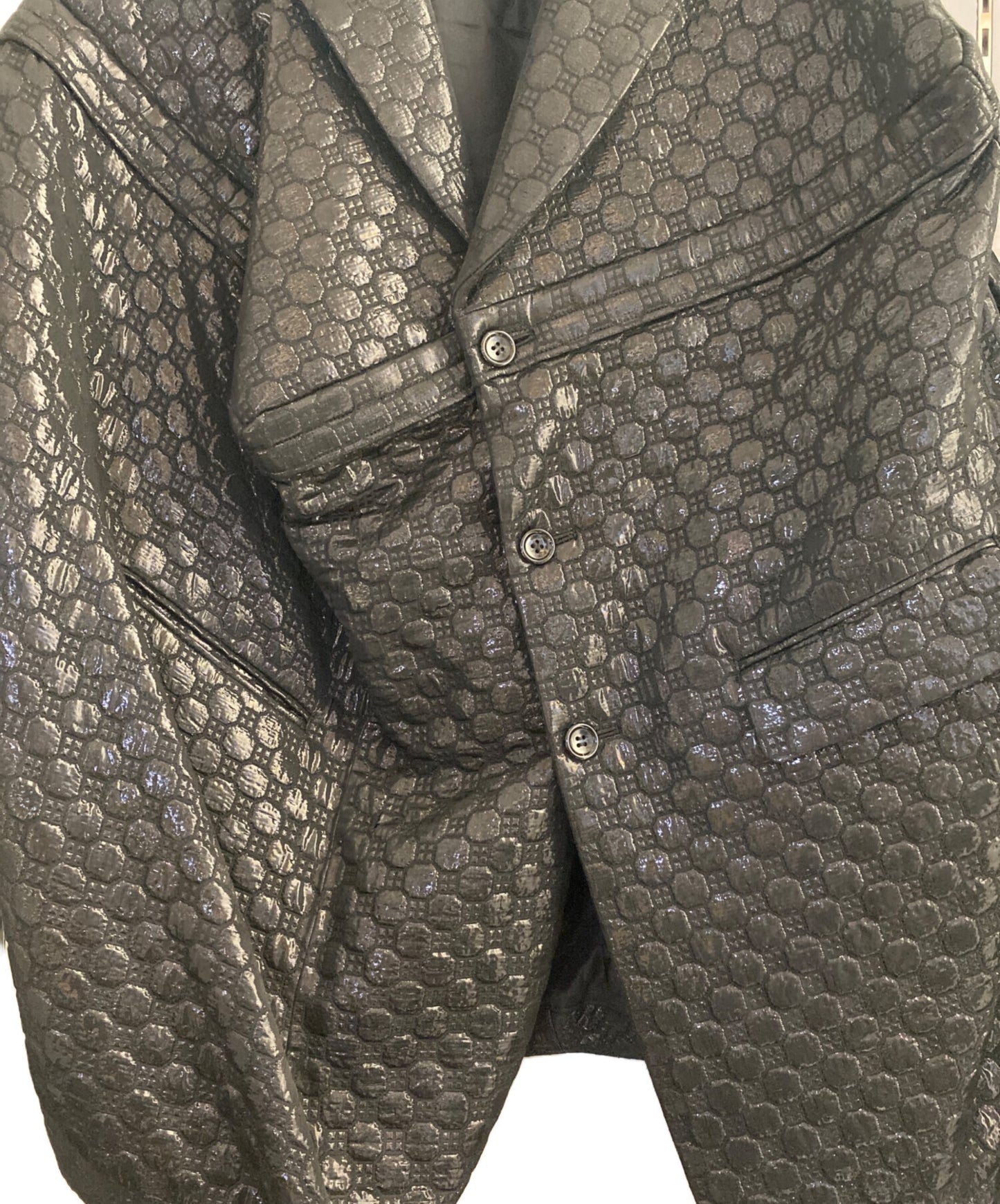 [Pre-owned] COMME des GARCONS Lame Floating Weave Vest/Design Jacket GO-J027/AD2024