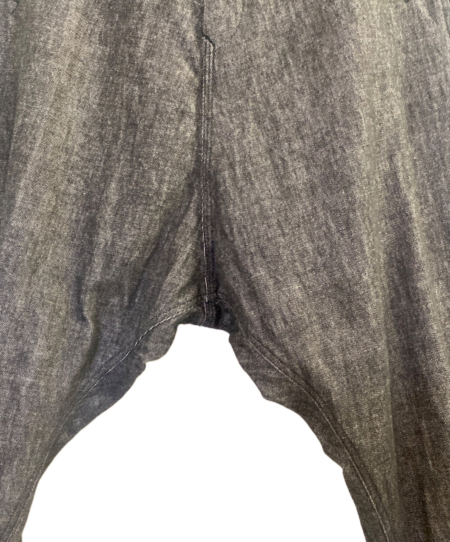 [Pre-owned] GROUND Y Denim Ribbed Pants GO-P16-815