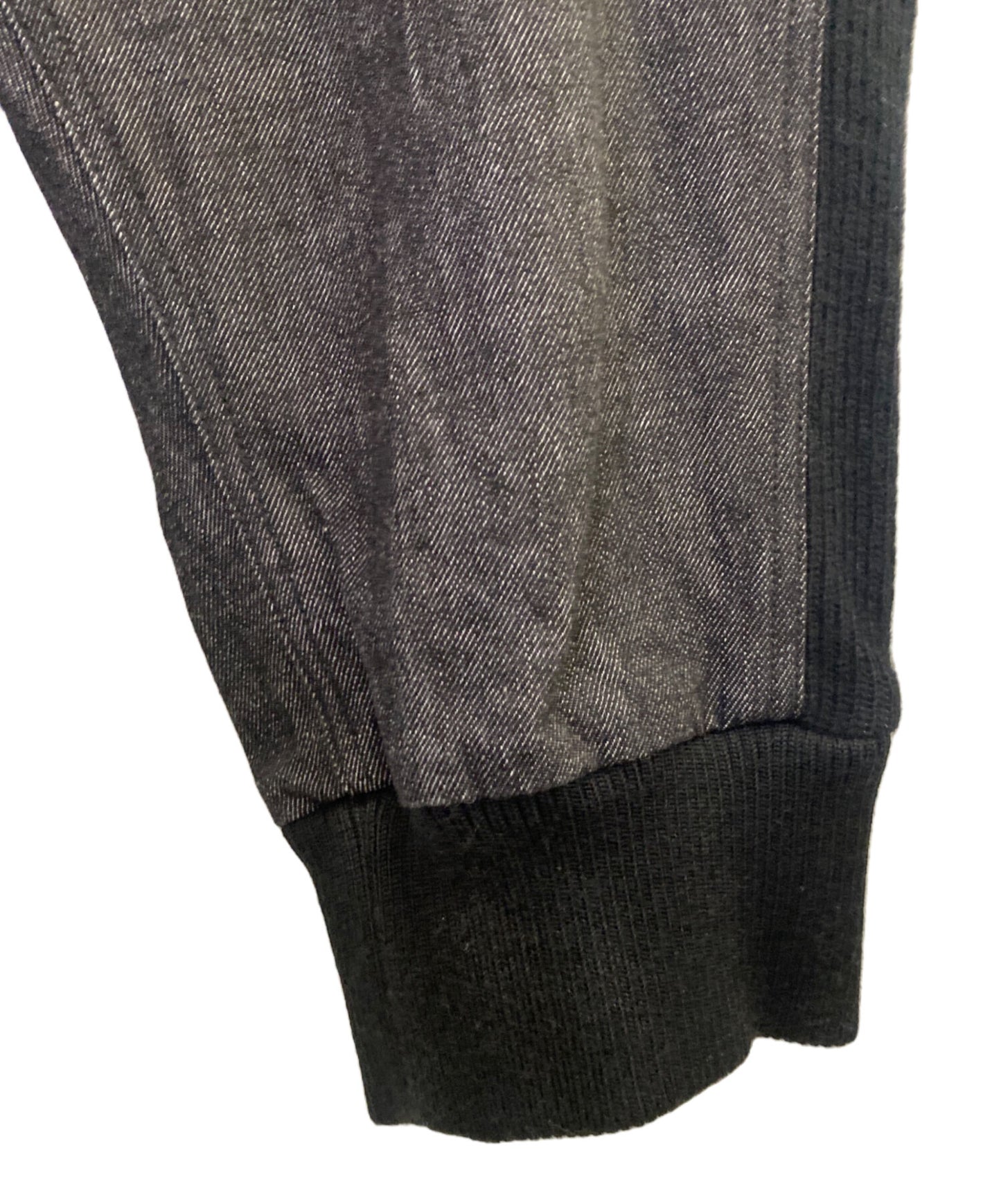 [Pre-owned] GROUND Y Denim Ribbed Pants GO-P16-815