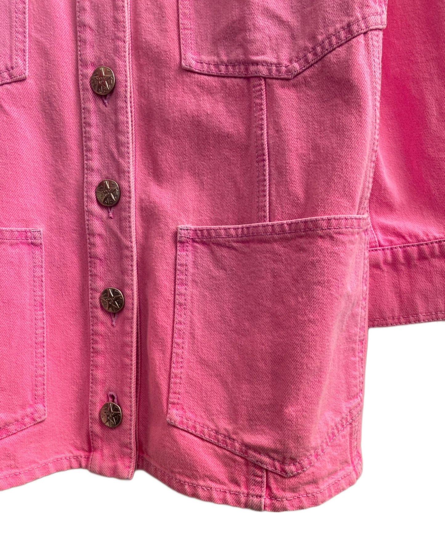 [Pre-owned] CHANEL Collarless Denim Jacket 21s / p70707v62121