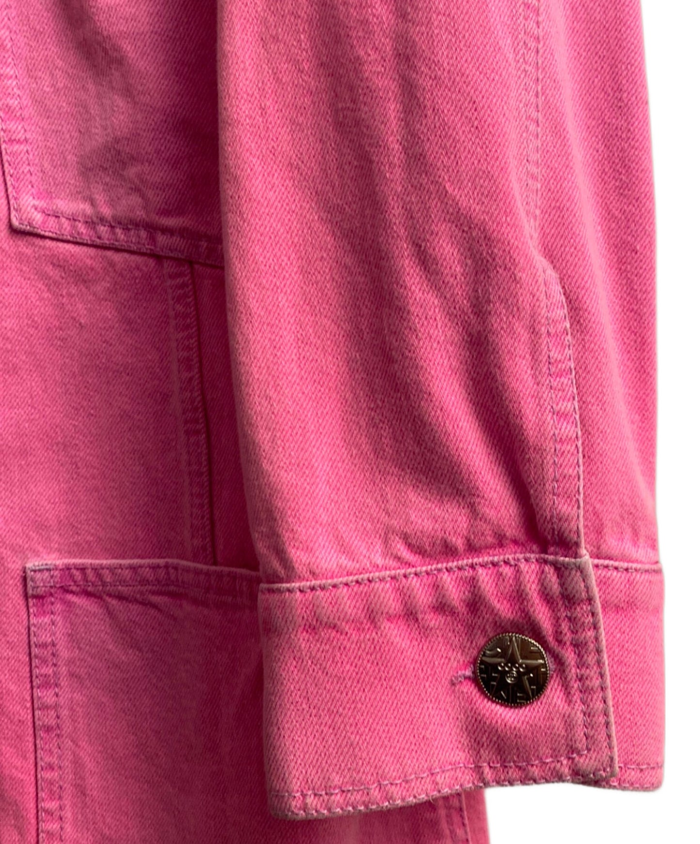 [Pre-owned] CHANEL Collarless Denim Jacket 21s / p70707v62121