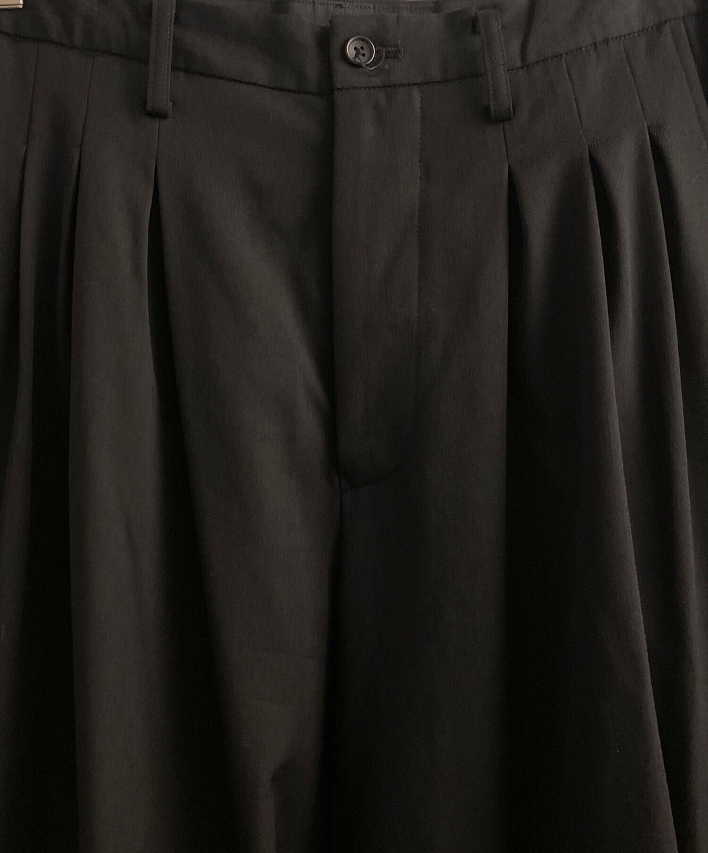 [Pre-owned] Yohji Yamamoto pour homme GABARDINE SAROUEL PANTS/12-tuck pants/slacks HZ-P28-100
