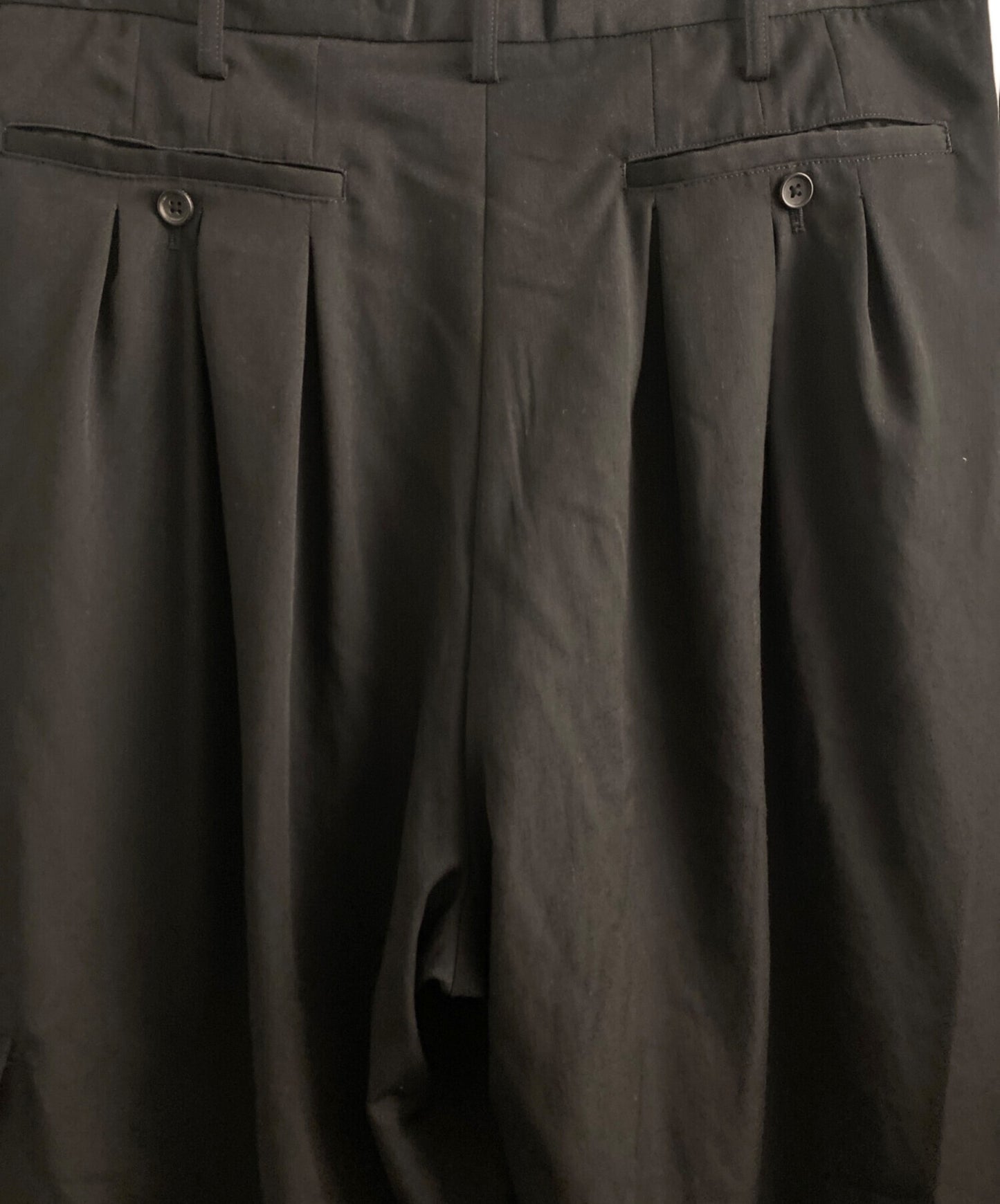 [Pre-owned] Yohji Yamamoto pour homme GABARDINE SAROUEL PANTS/12-tuck pants/slacks HZ-P28-100