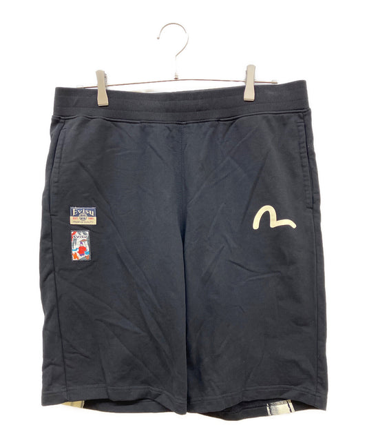 [Pre-owned] EVISU Printed Sweat Shorts 2ESHTM4ST1060XXCT