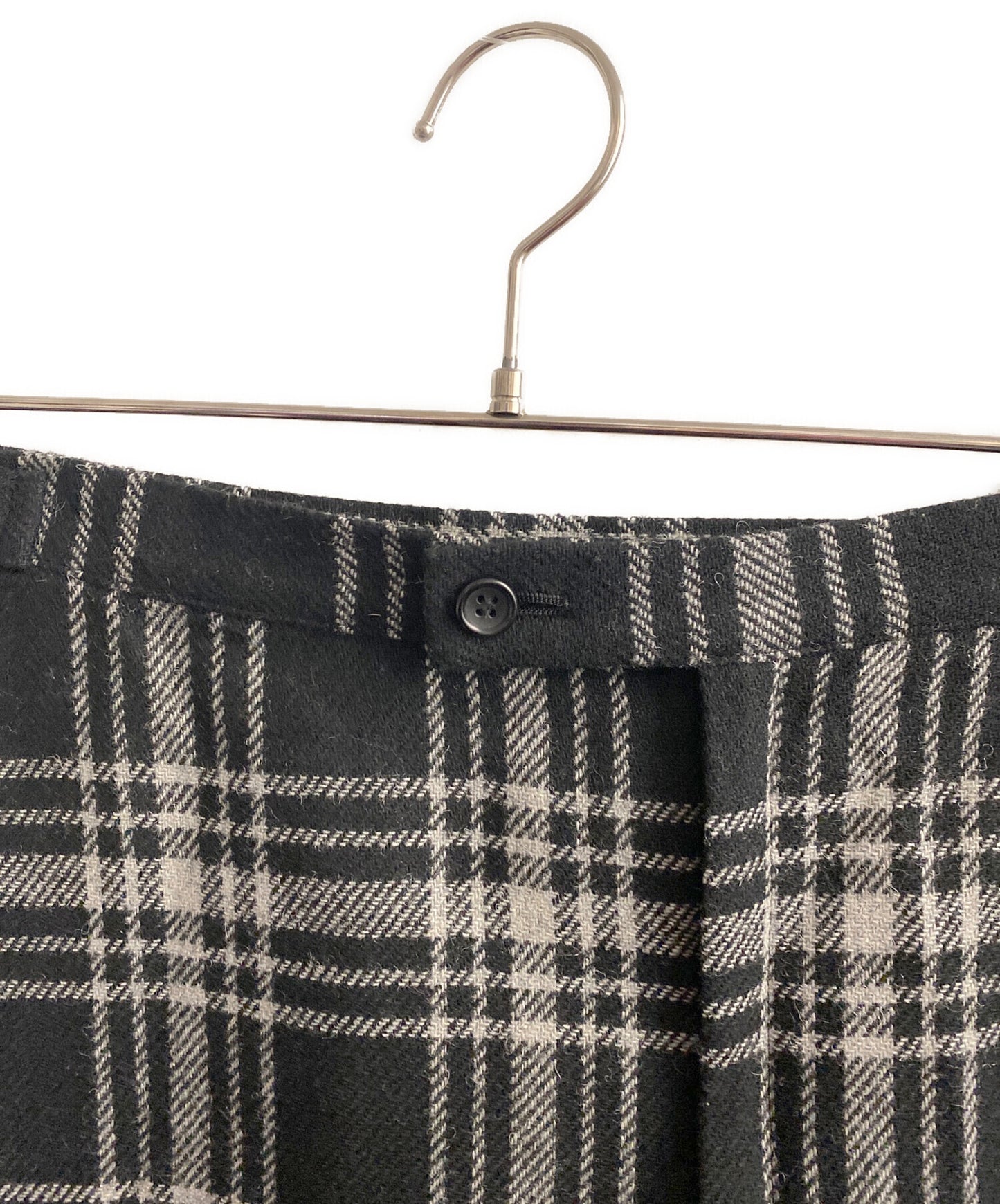[Pre-owned] Yohji Yamamoto collections PLAID SERGE BACKSIDE SLIT SKIRT/Checked long skirt FJ-S67-110