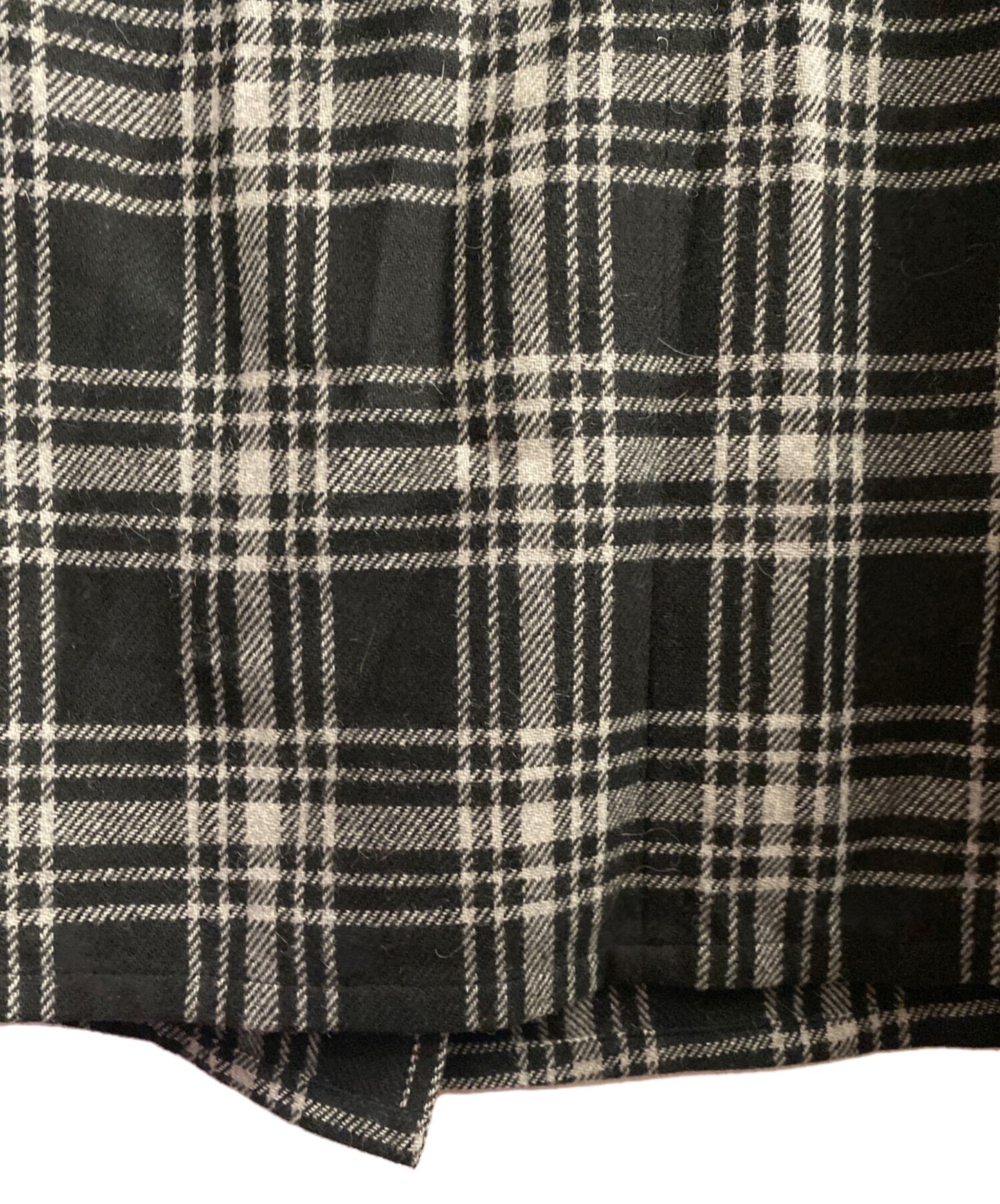 [Pre-owned] Yohji Yamamoto collections PLAID SERGE BACKSIDE SLIT SKIRT/Checked long skirt FJ-S67-110