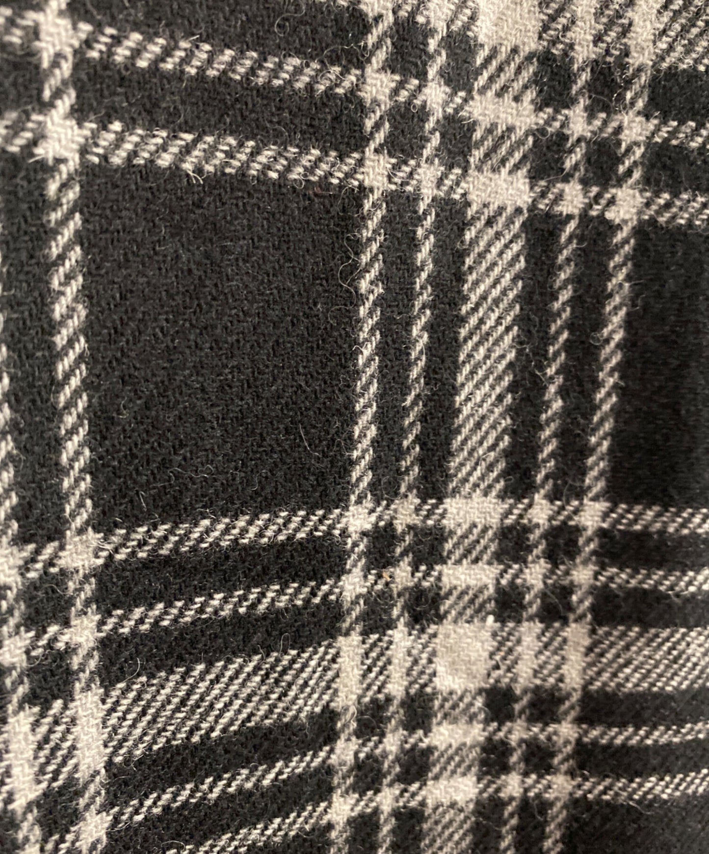 [Pre-owned] Yohji Yamamoto collections PLAID SERGE BACKSIDE SLIT SKIRT/Checked long skirt FJ-S67-110