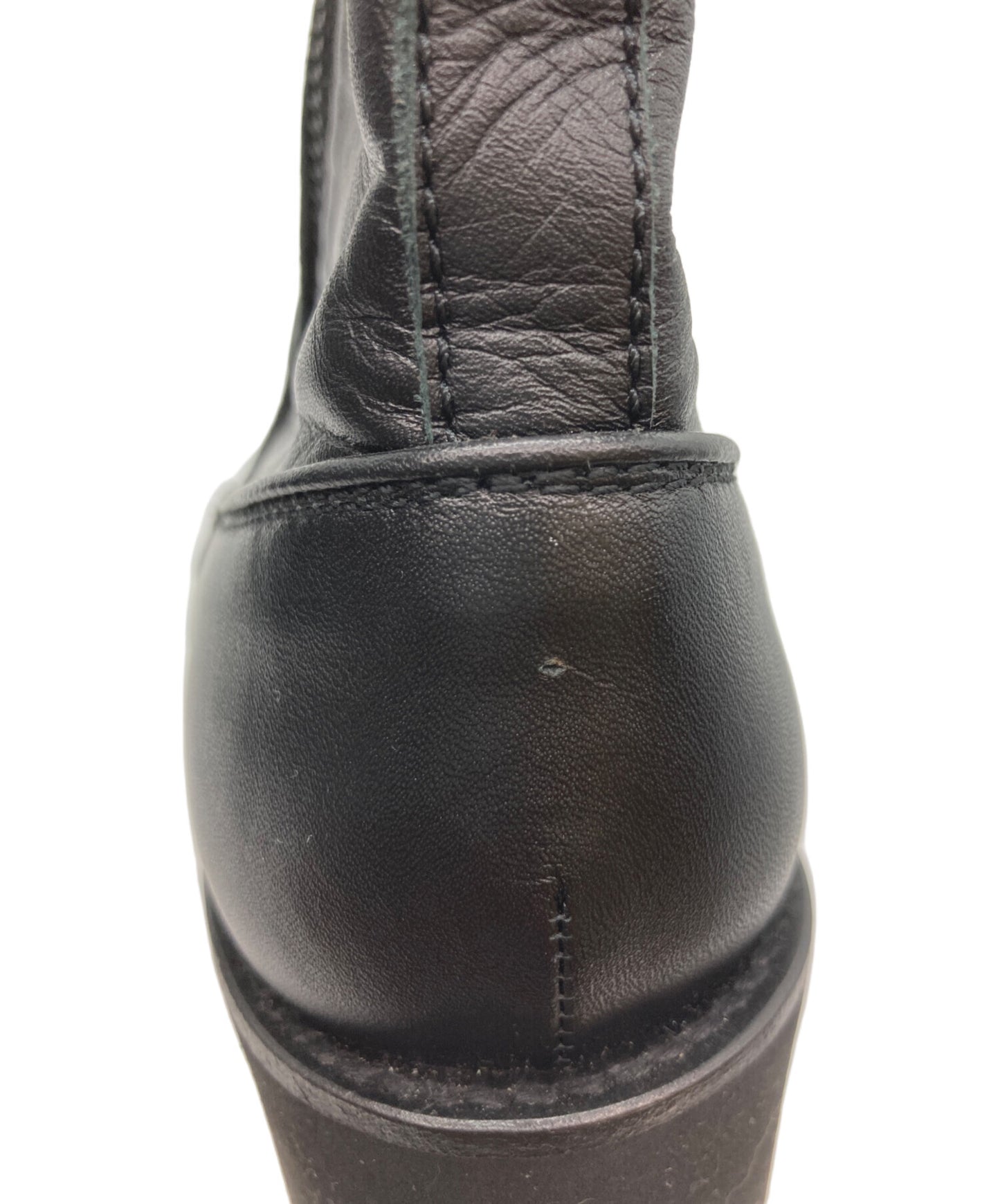[Pre-owned] Y's SOOMTH LEATHER PLATFORM ZIP UP BOOTS