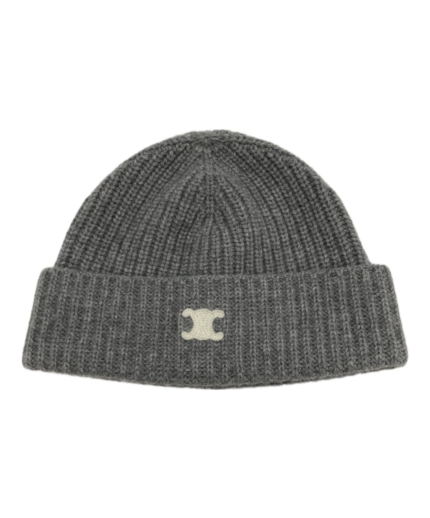 [Pre-owned] CELINE Trionf Cashmere Knit Cap Cashmere Knit Hat Made in Italy 2AD95317V