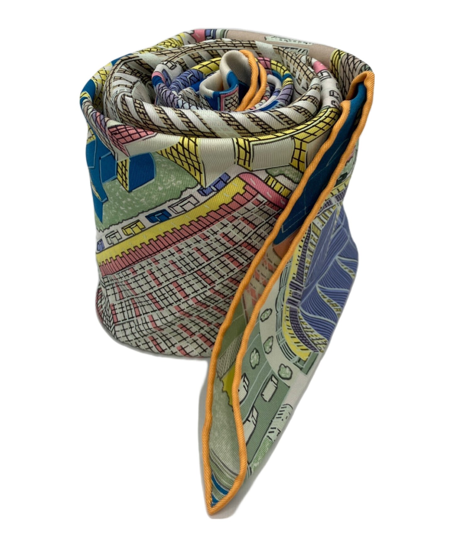 [Pre-owned] HERMES Kare 90 / Pantin City / Pantin City / Silk Scarf / Stole