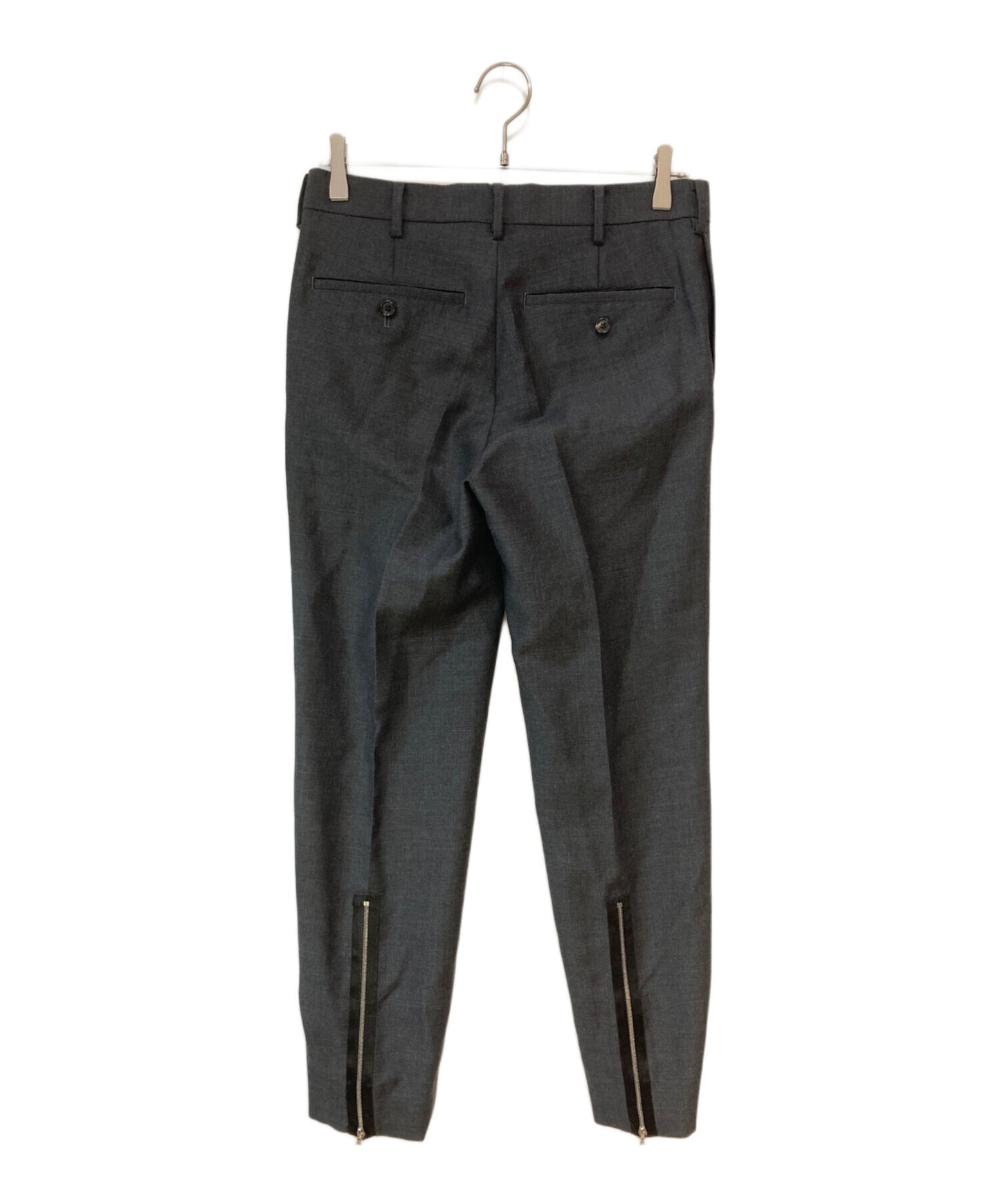 [Pre-owned] UNDERCOVER Slim Slacks with Zipped Back Hem UC2B4504