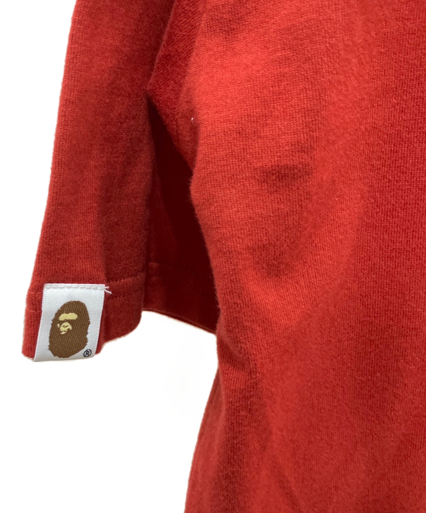 [Pre-owned] A BATHING APE Cutting College Relaxed-Fit T-Shirt 001CSJ301011M