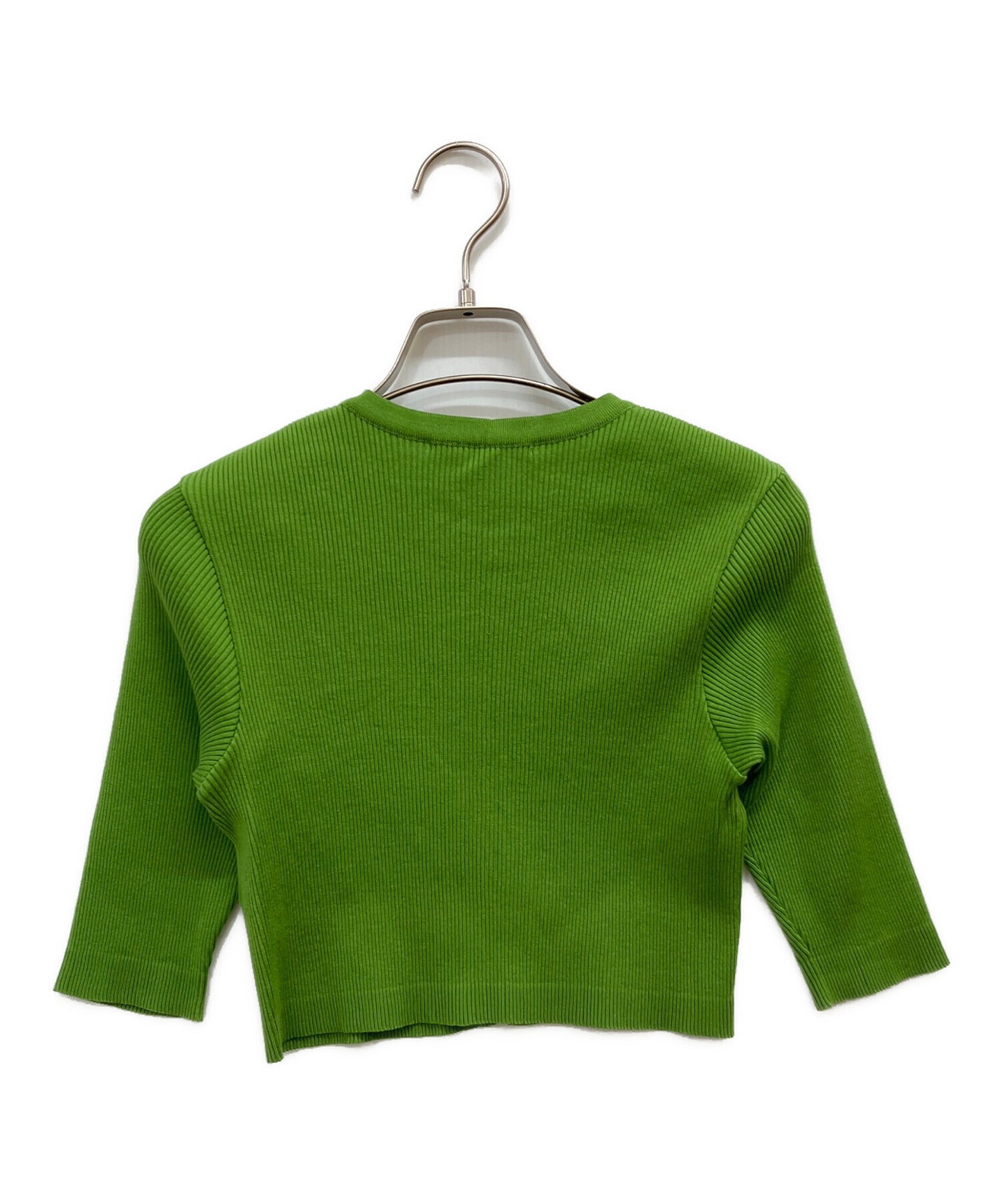 [Pre-owned] AURALEE GIZA HIGH GAUGE RIB KNIT SHORT CARDIGAN A24SC04HR