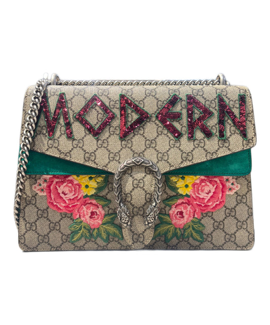[Pre-owned] GUCCI Dionysus Shoulder Bag GG Supreme Modern Medium / Dionysus Floral Bag / Chain Shoulder Bag 403348