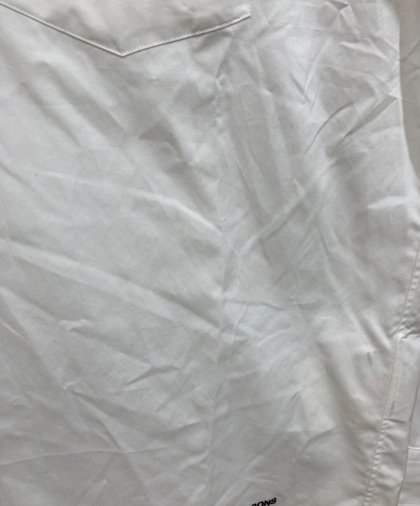 [Pre-owned] COMME des GARCONS HOMME Logo hem typewriter shirt HM-B102