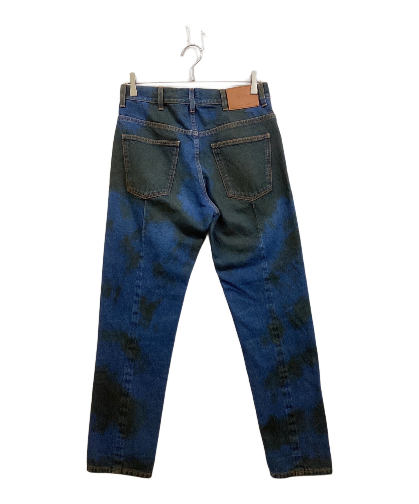 [Pre-owned] GUCCI Processed tapered denim pants 475256-XD599