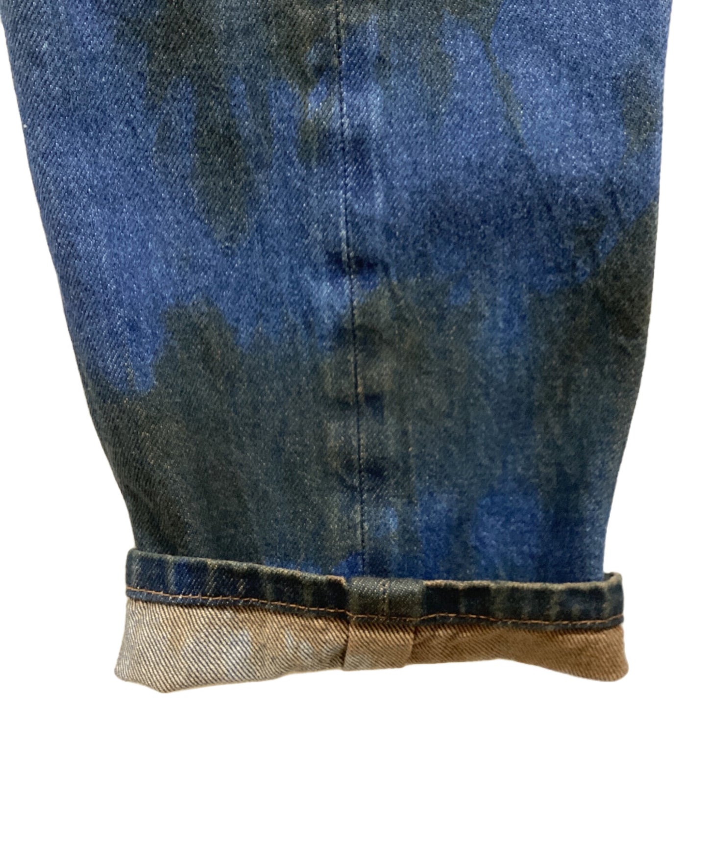 [Pre-owned] GUCCI Processed tapered denim pants 475256-XD599