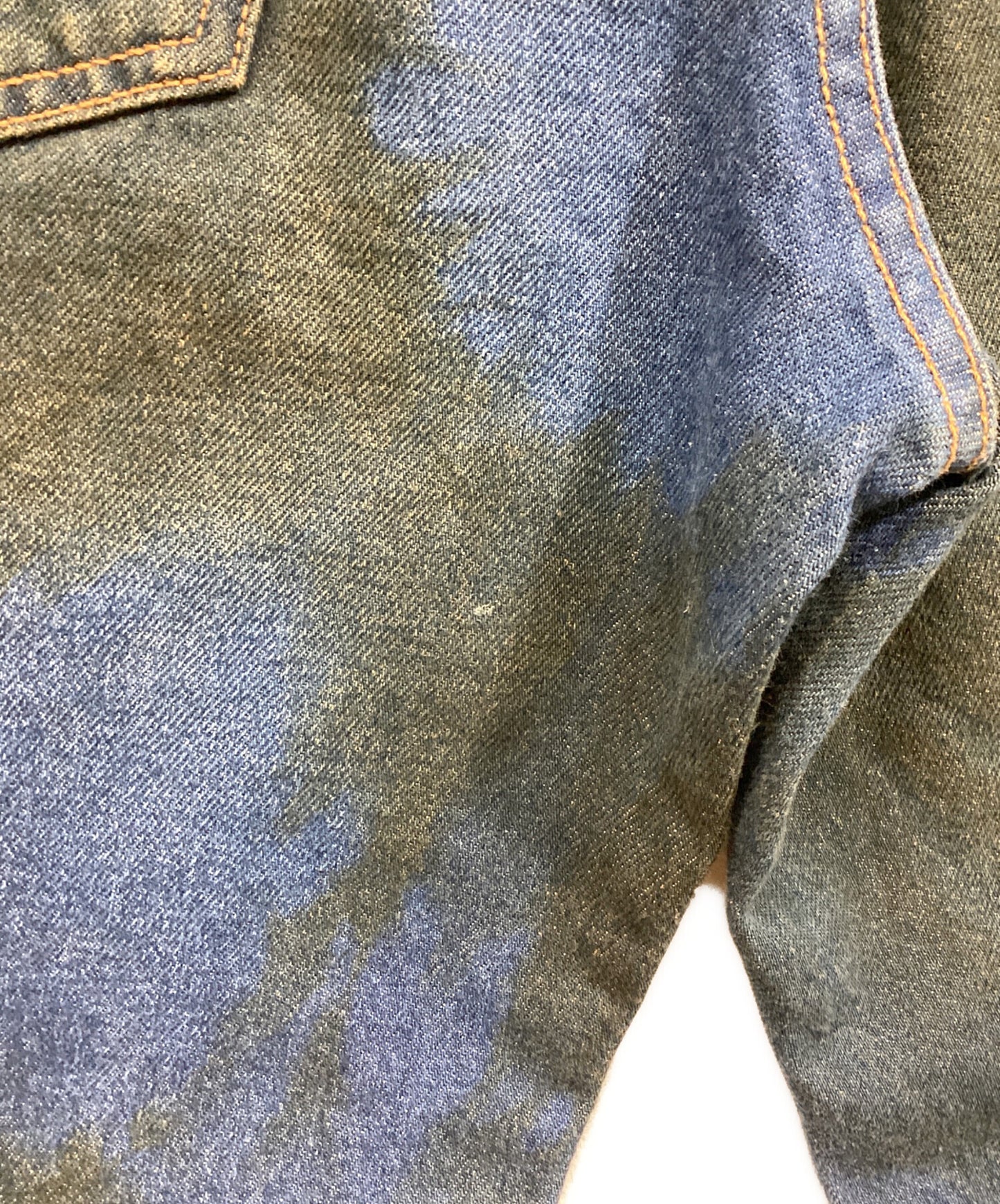 [Pre-owned] GUCCI Processed tapered denim pants 475256-XD599