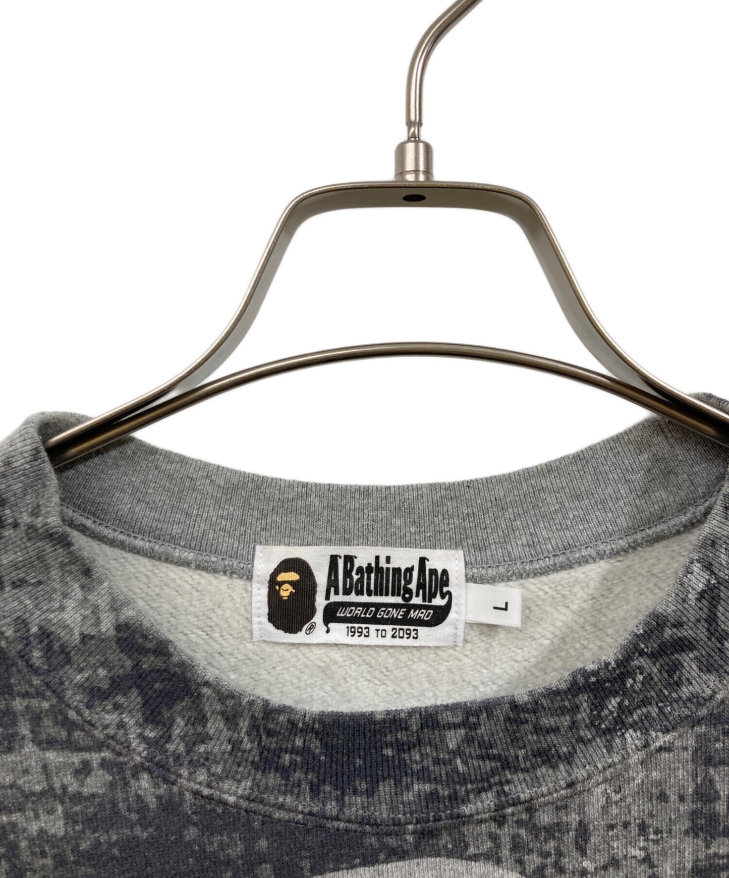 [Pre-owned] A BATHING APE APE HEAD OVER PRINT CREWNECK SWEAT 001SWK801006M