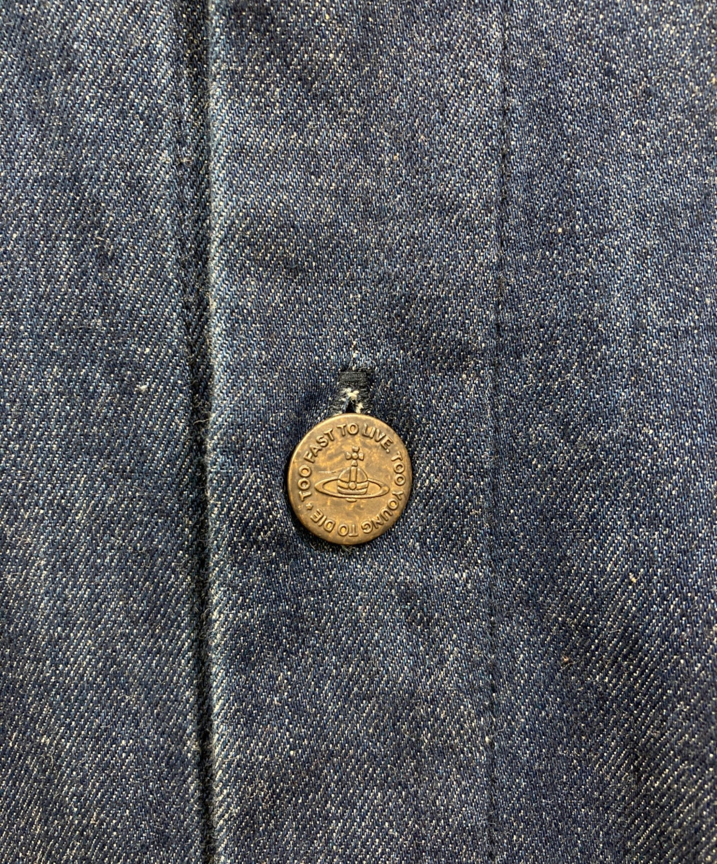 [Pre-owned] Vivienne Westwood man Denim Big Shape Shirt 189043 7225