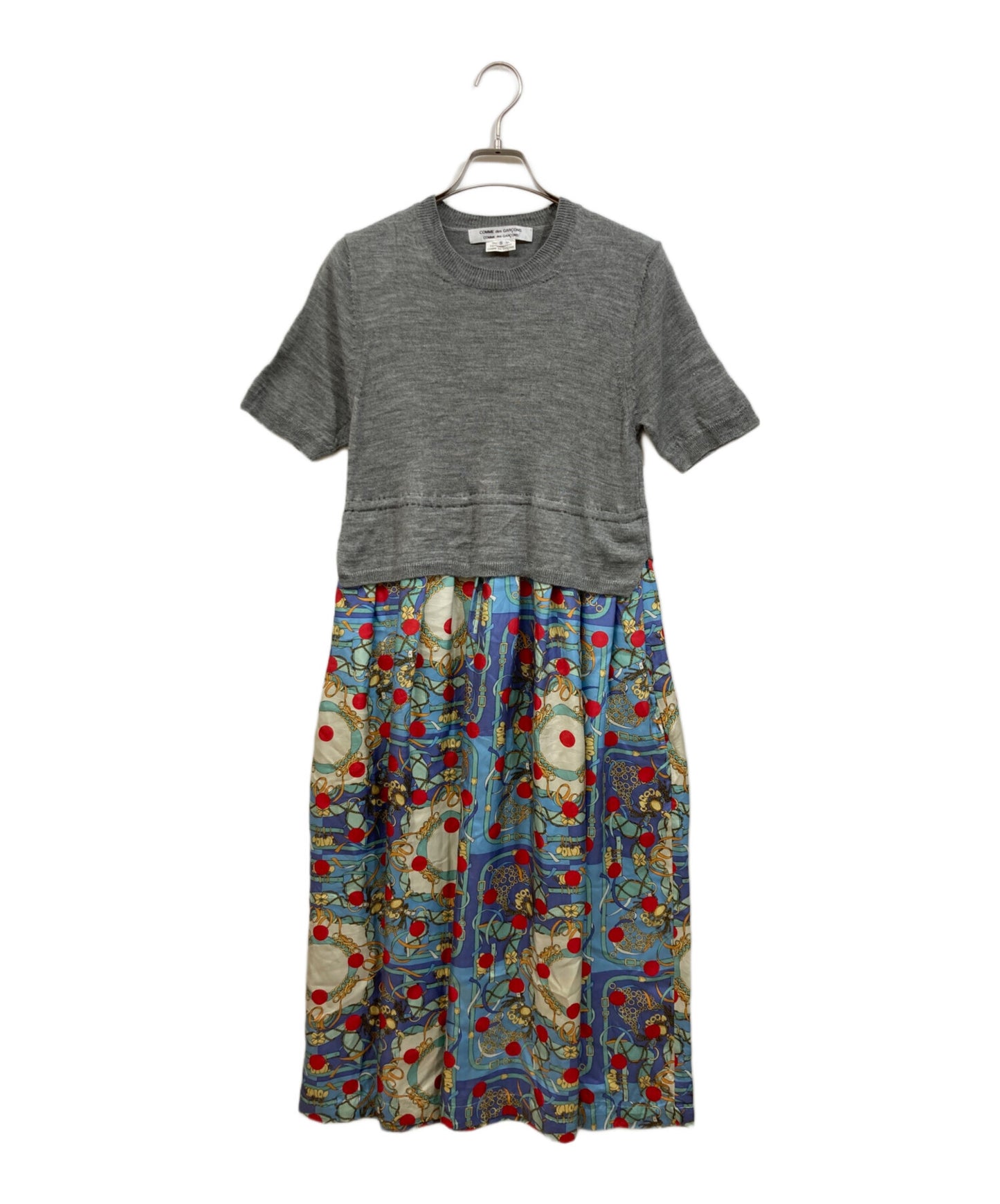 [Pre-owned] COMME des GARCONS COMME des GARCONS Silk dress with different material transition RT-O025