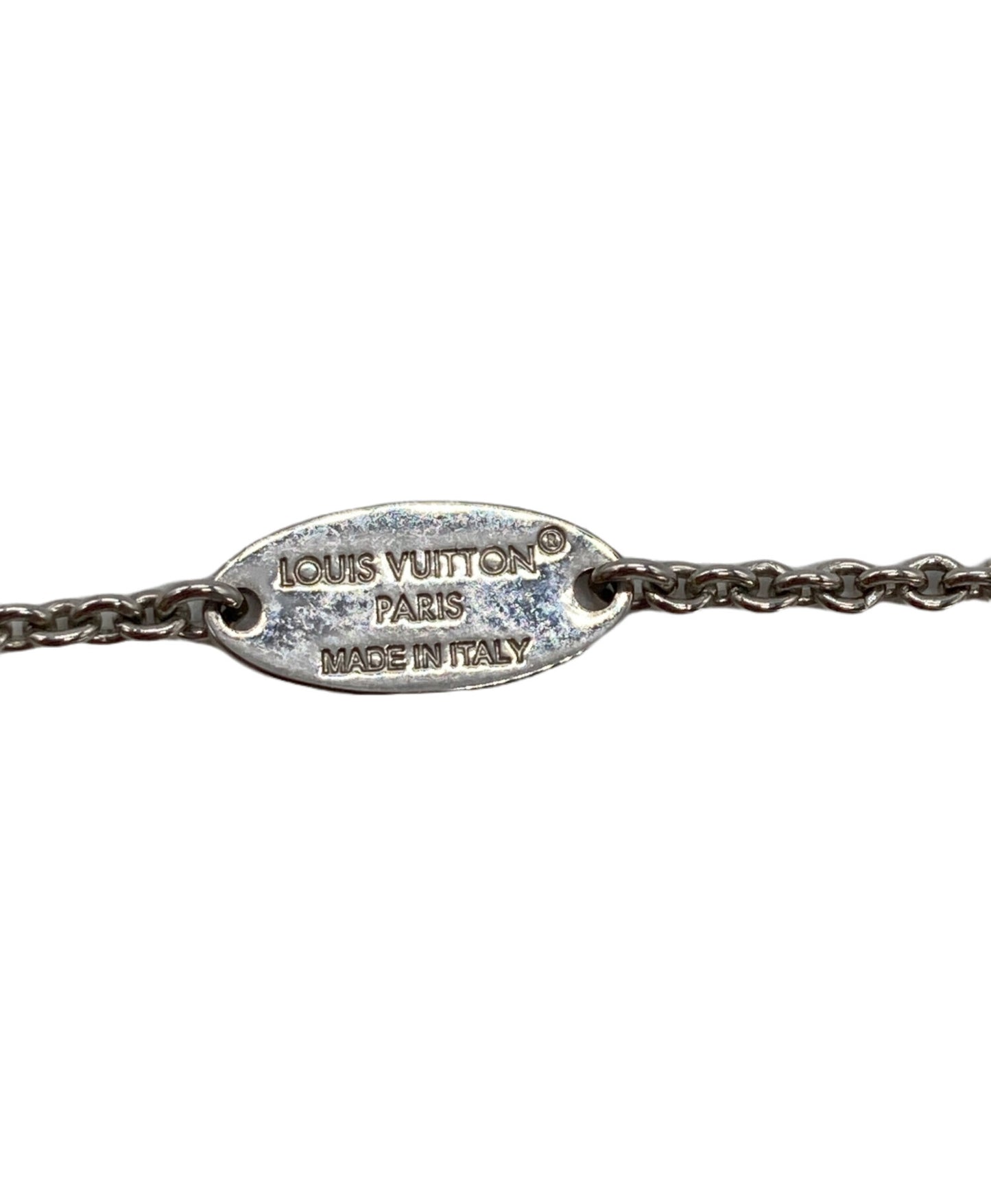 [Pre-owned] LOUIS VUITTON GO-14LV logo chain necklace M01872