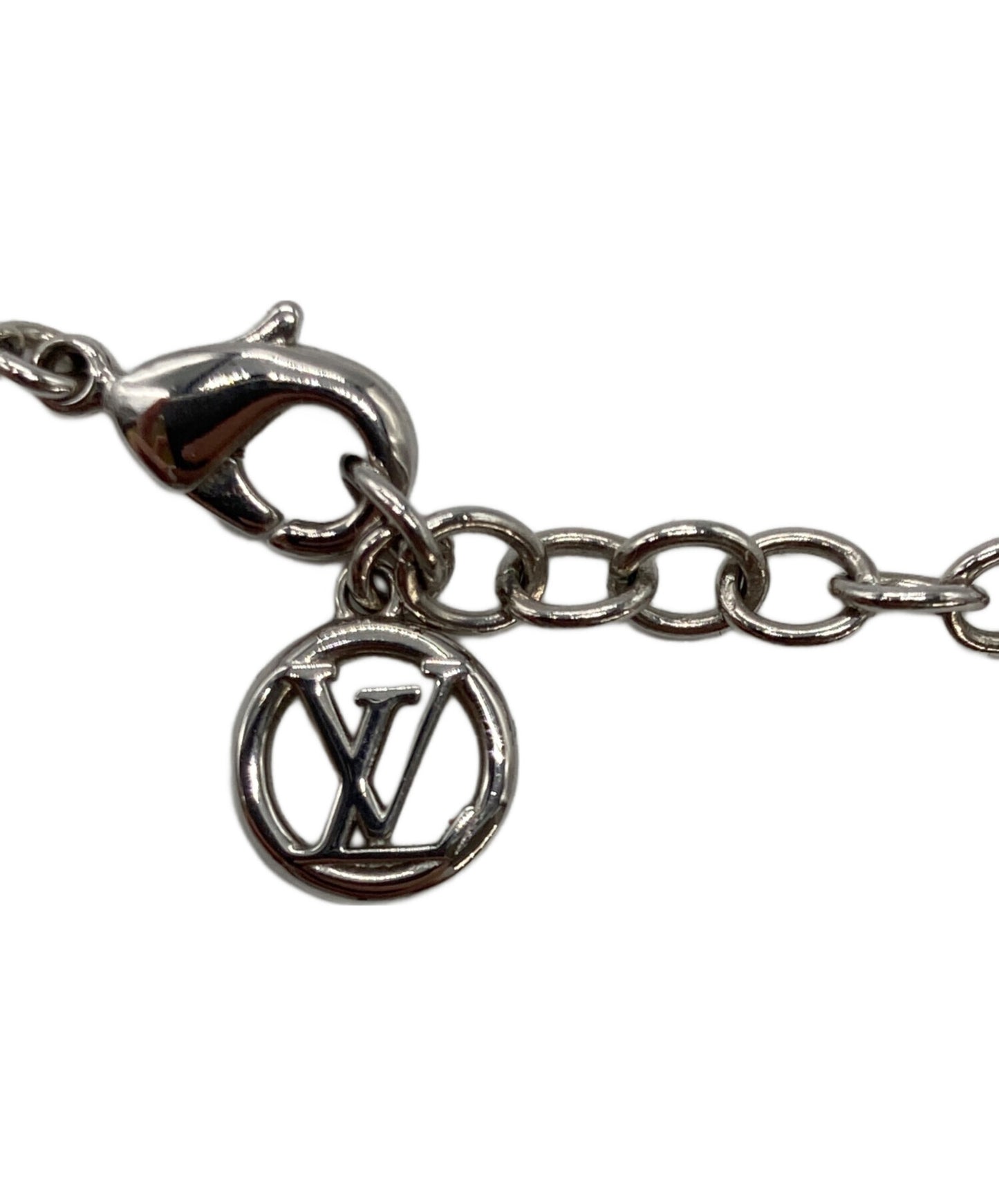 [Pre-owned] LOUIS VUITTON GO-14LV logo chain necklace M01872