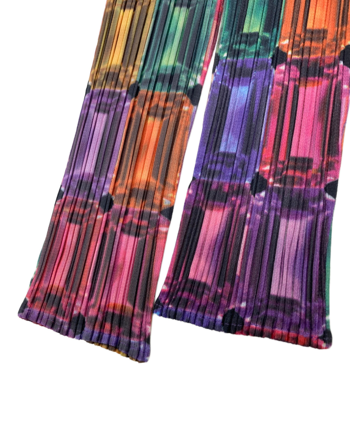 [Pre-owned] PLEATS PLEASE Jewelry-Print Pleated Blouse PP73-JK804
