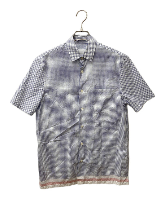 [Pre-owned] PRADA Short Sleeve Check Shirt ACU1 2014 3708 ACU1 2014 3708