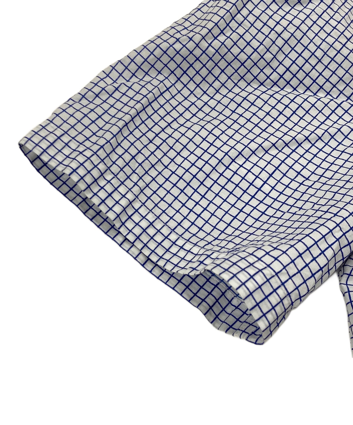[Pre-owned] PRADA Short Sleeve Check Shirt ACU1 2014 3708 ACU1 2014 3708