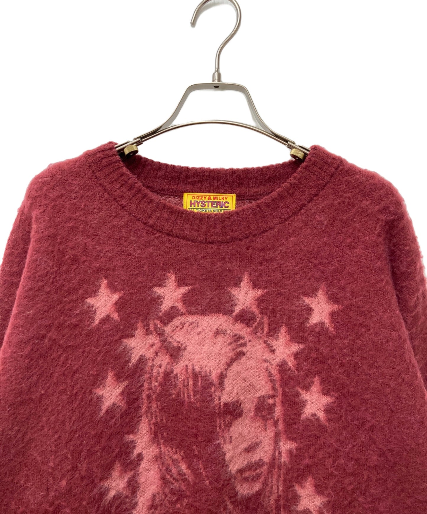 [Pre-owned] Hysteric Glamour DEVIL GIRL Jacquard Sweater 01243NS02