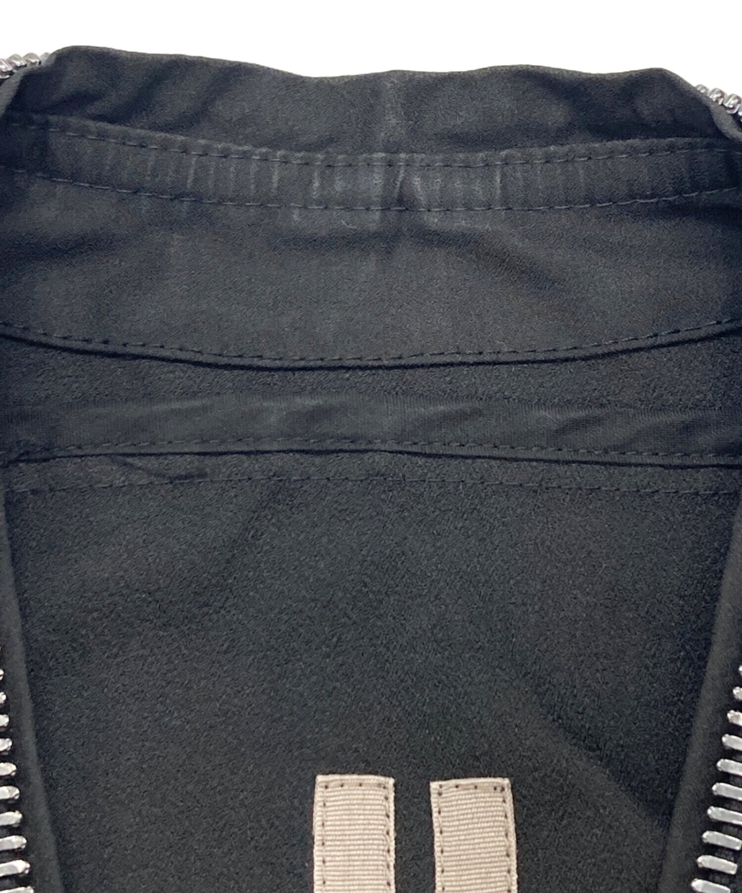 [Pre-owned] RICK OWENS Sail Short Sleeve Leather Belt Jacket RP01C5715-TF