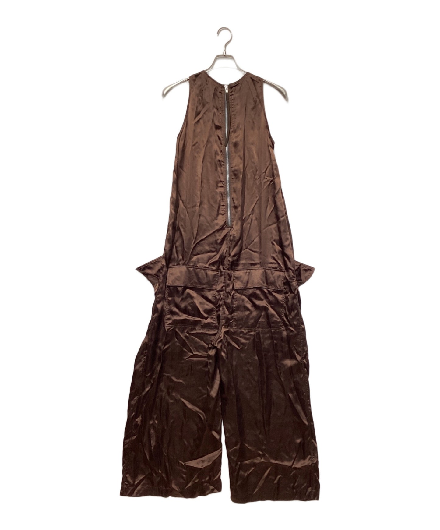 [Pre-owned] RICK OWENS Satin Fluid Jumpsuit RP02C1552-O