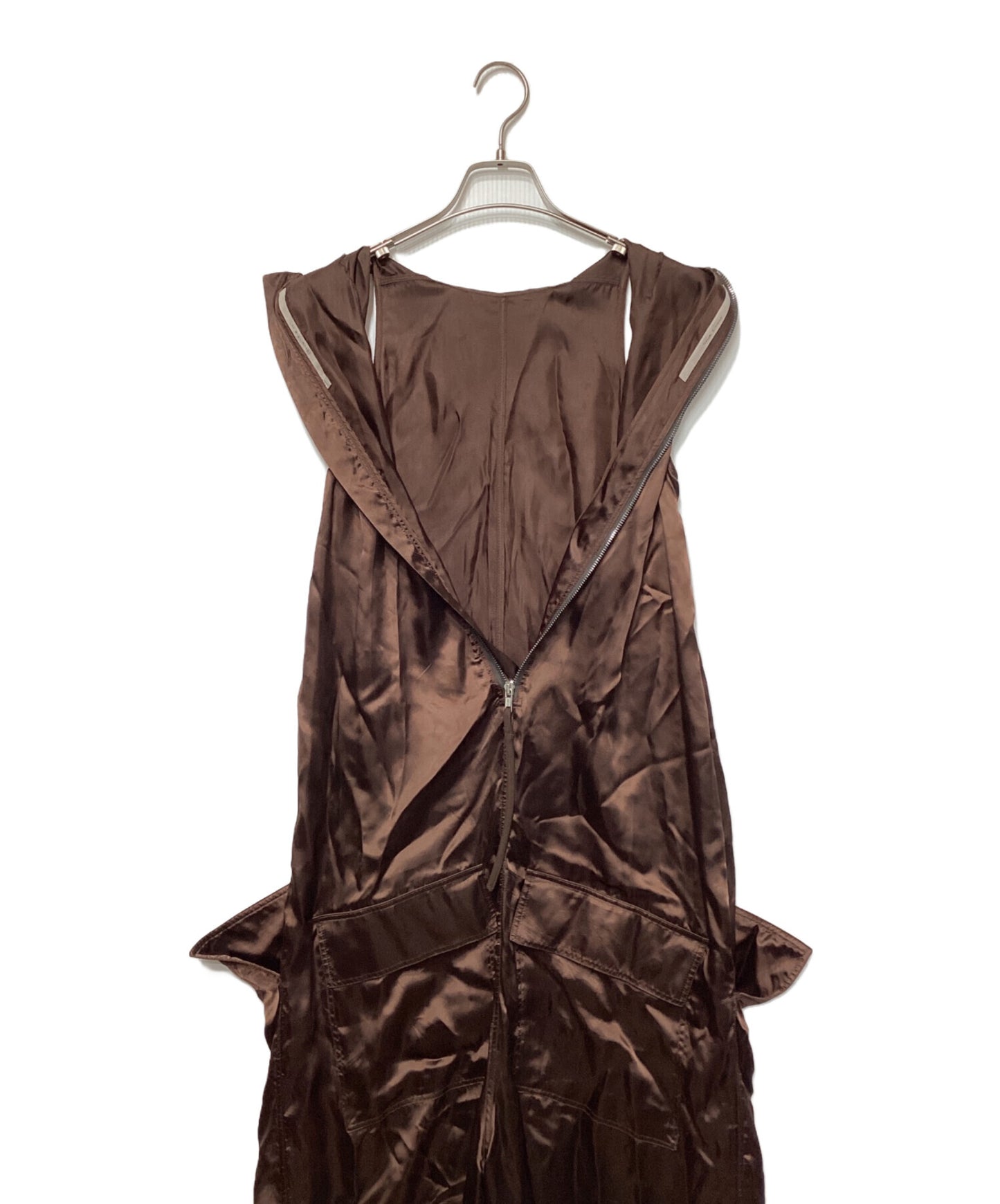 [Pre-owned] RICK OWENS Satin Fluid Jumpsuit RP02C1552-O