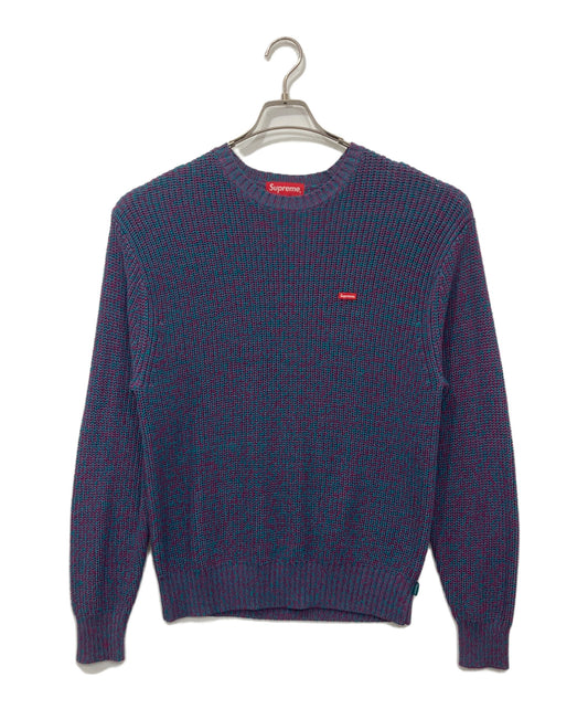 [Pre-owned] SUPREME 21AW Melange Rib Knit Sweater Small Box Logo