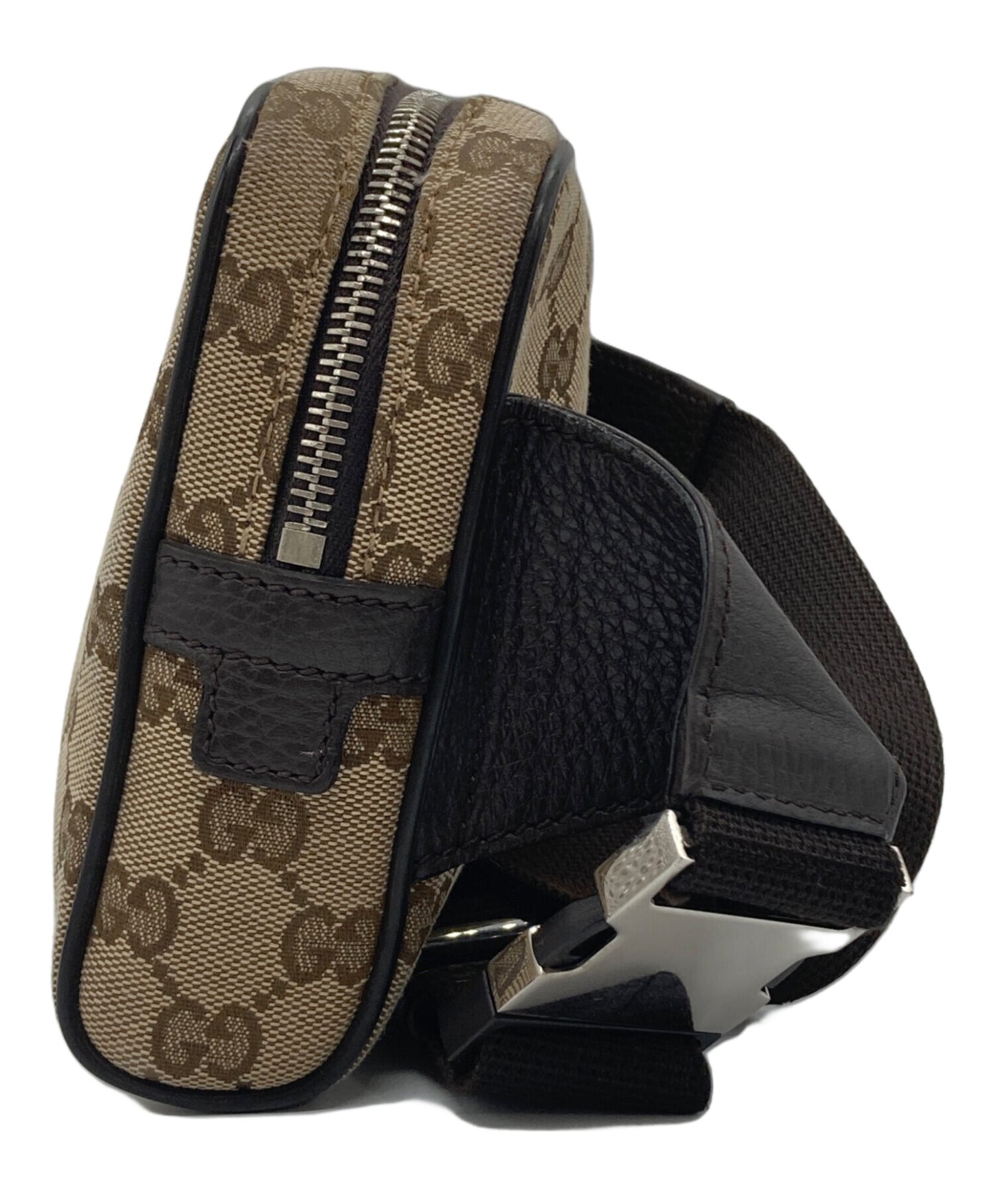 [Pre-owned] GUCCI GG Canvas Waist Bag 449174