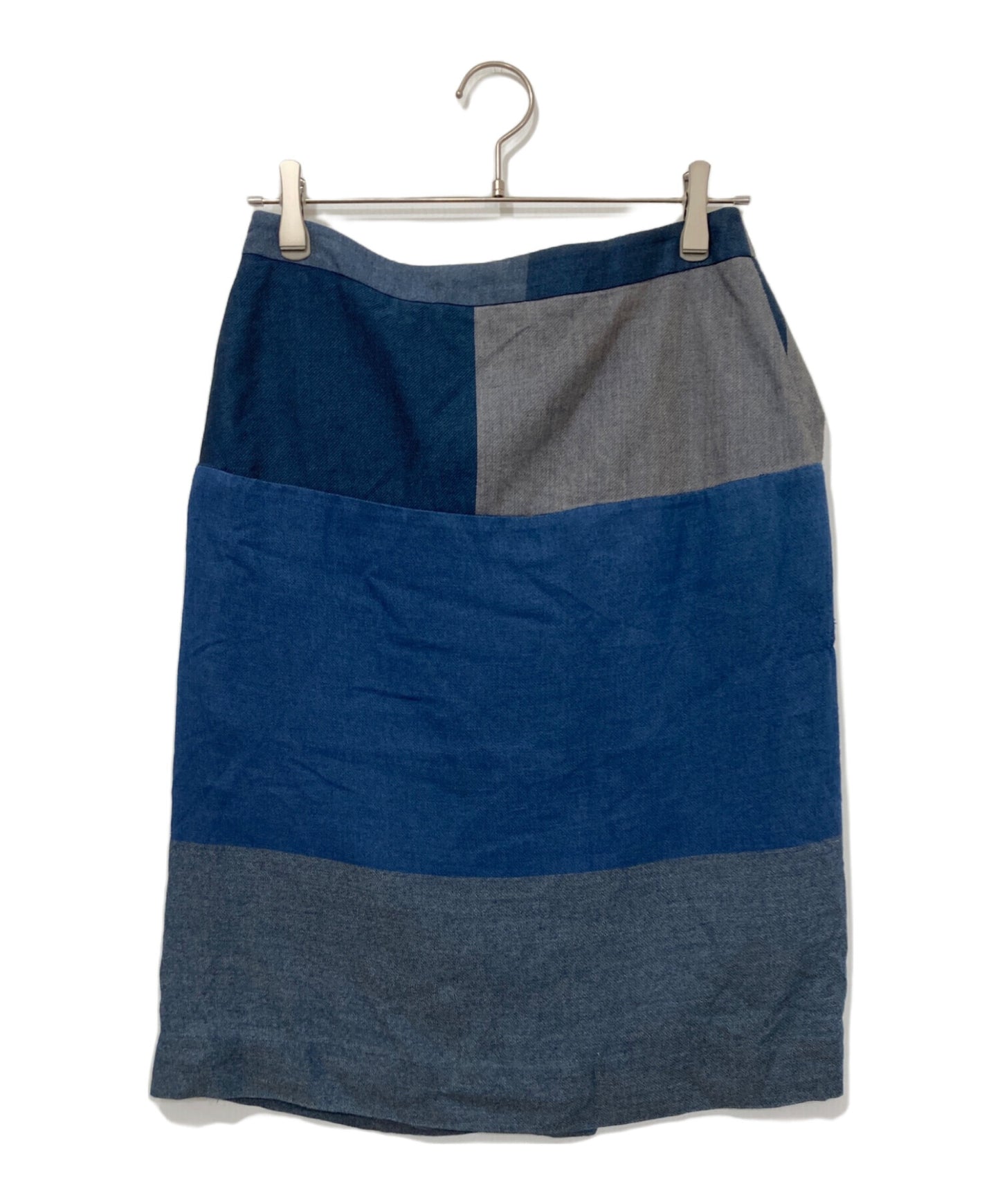 [Pre-owned] Vivienne Westwood RED LABEL Check shaped wrap skirt 356-01-25005