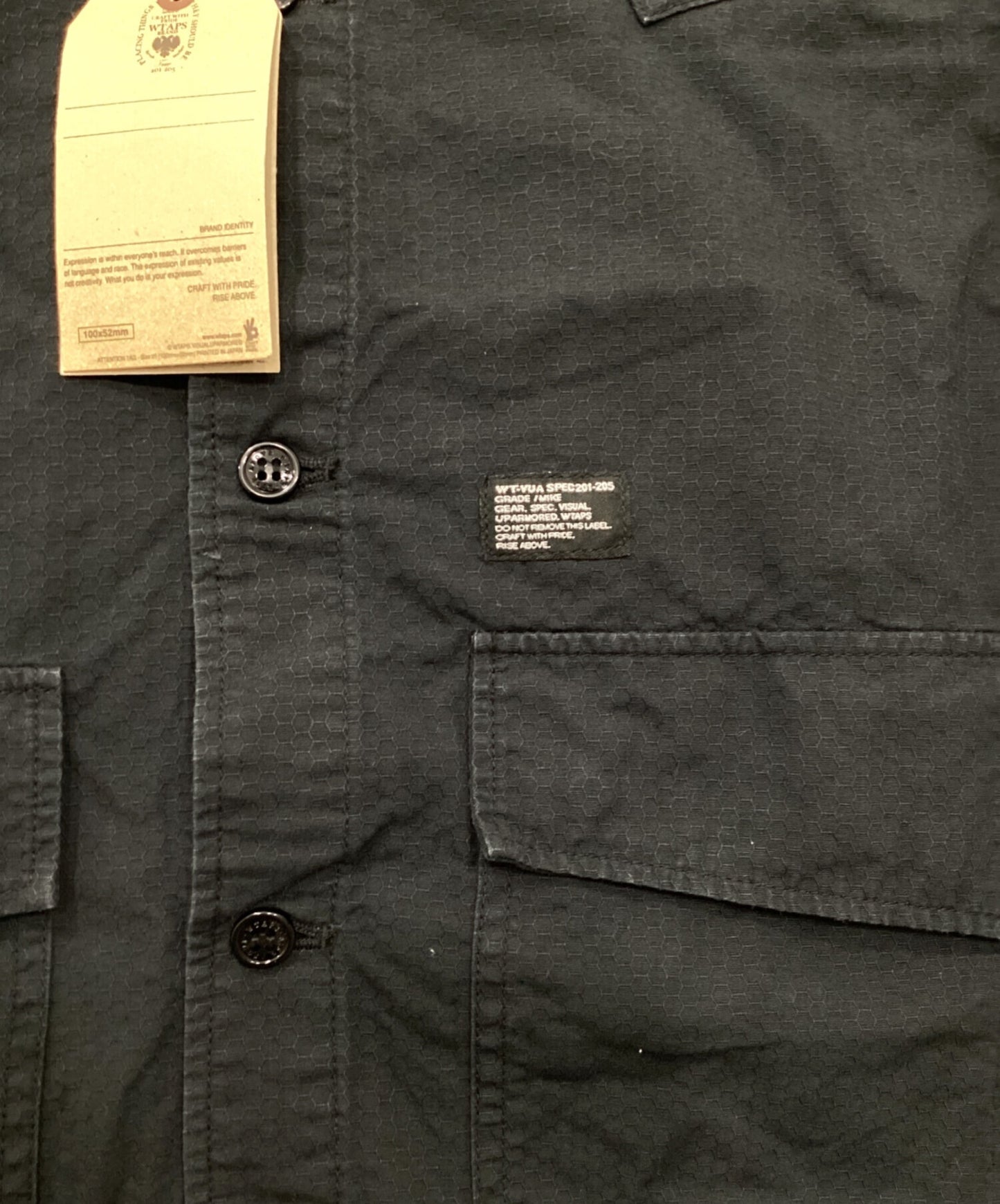 [Pre-owned] WTAPS honeycomb ripstop shirt 1ST-GWDT-SH-M01S