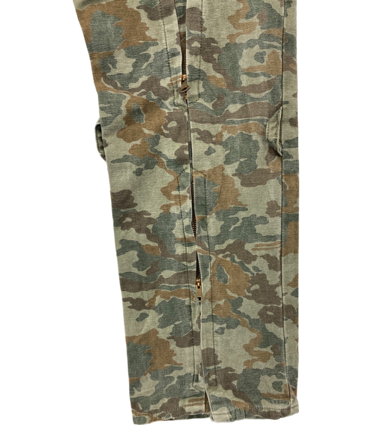 [Pre-owned] EVISU Seagull Paint Camouflage Pattern Pants 2536