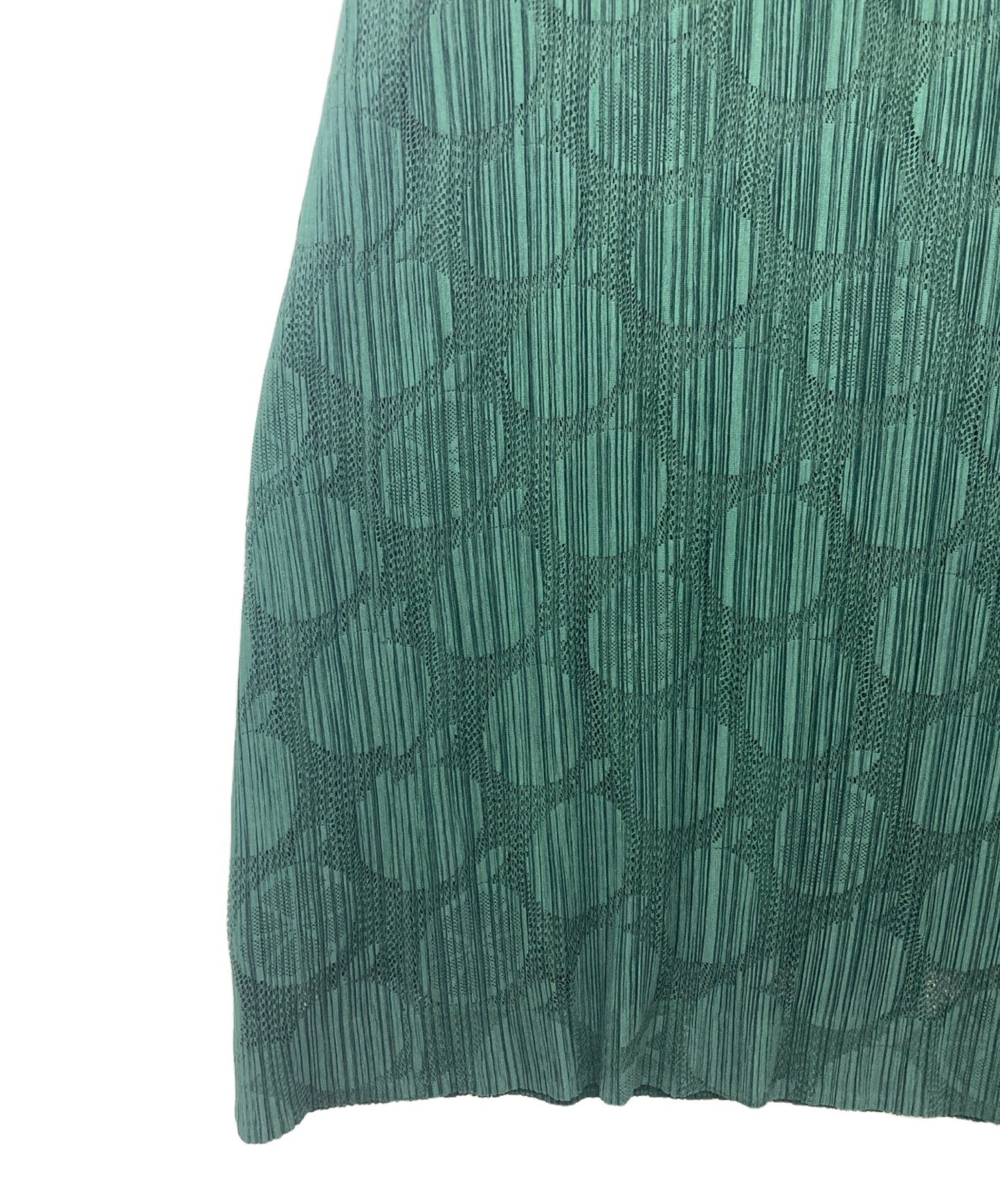 [Pre-owned] PLEATS PLEASE Fruit Pattern Lace Pleated Dress PP83-JH575