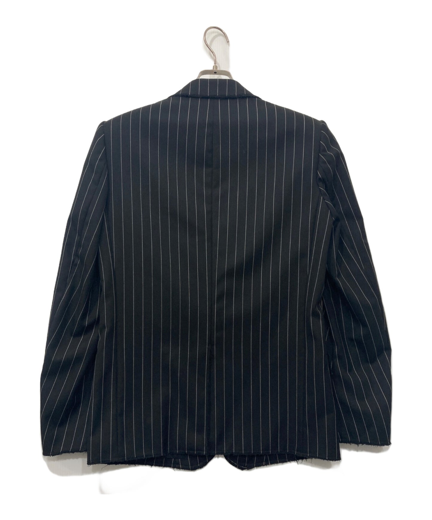 [Pre-owned] NUMBER (N)INE Frayed Finish Striped Tailored Jacket/2B Jacket