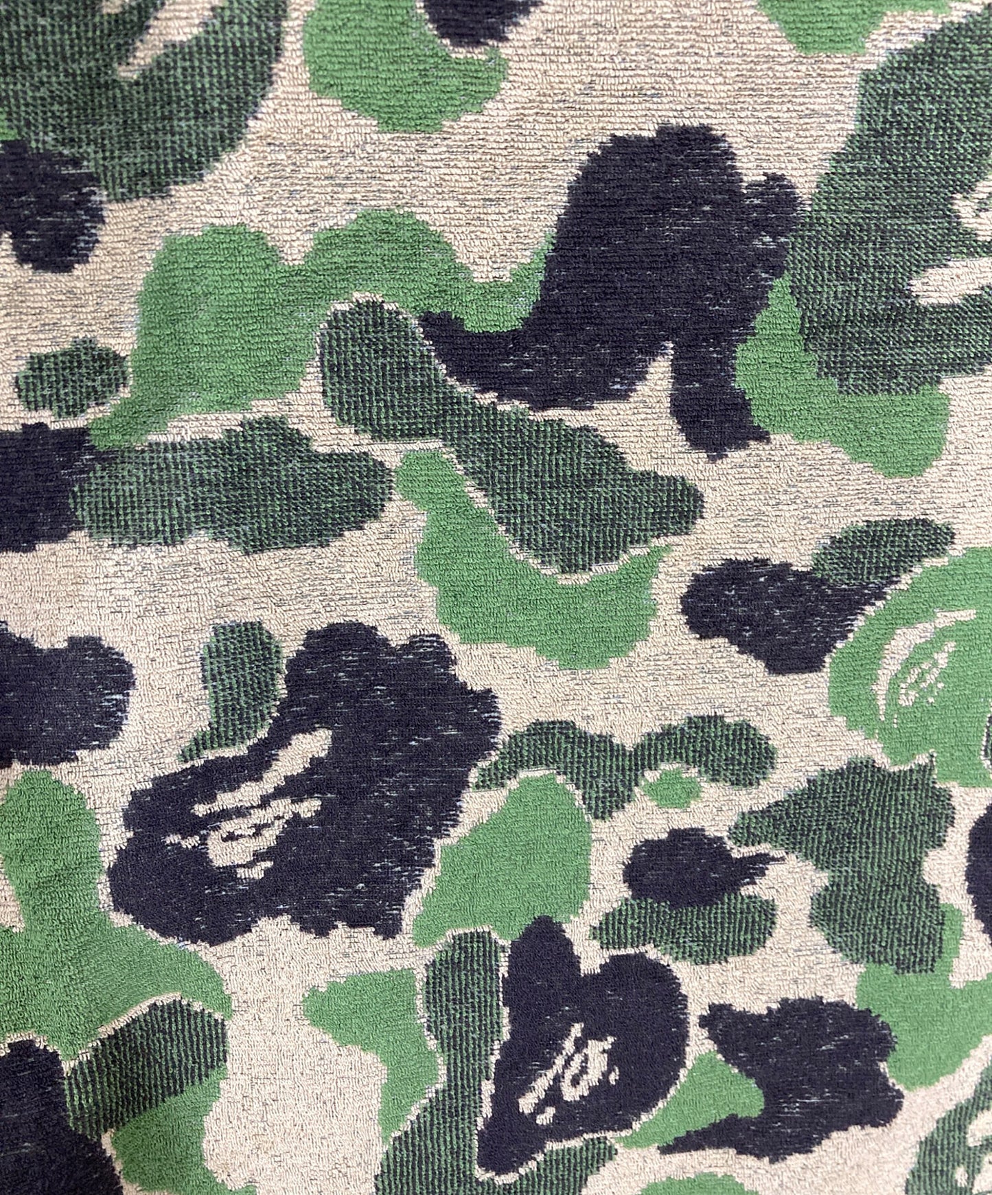 [Pre-owned] A BATHING APE ABC CAMO PILE JACQUARD ONE POINT TEE 001CSL301005M
