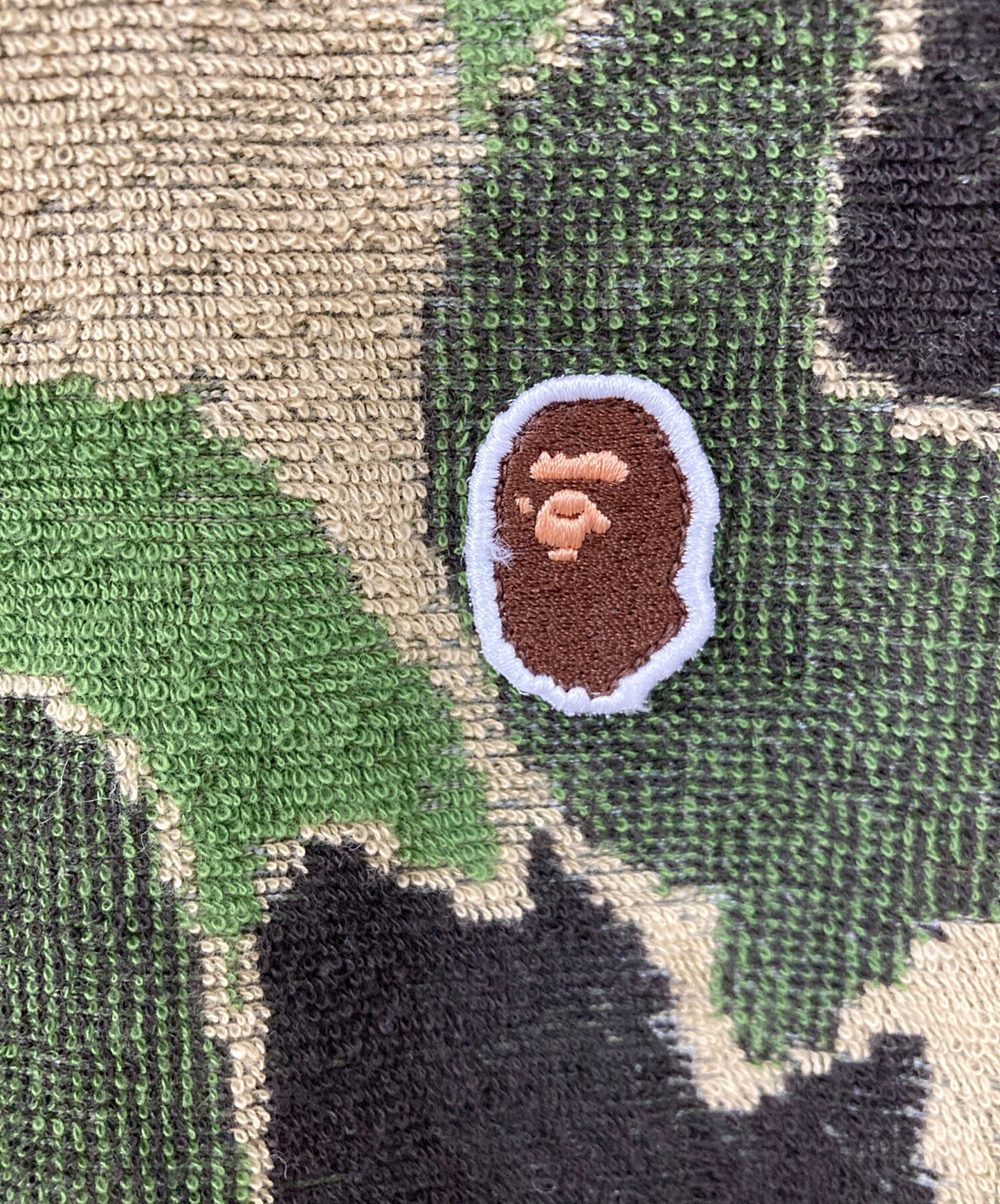 [Pre-owned] A BATHING APE ABC CAMO PILE JACQUARD ONE POINT TEE 001CSL301005M